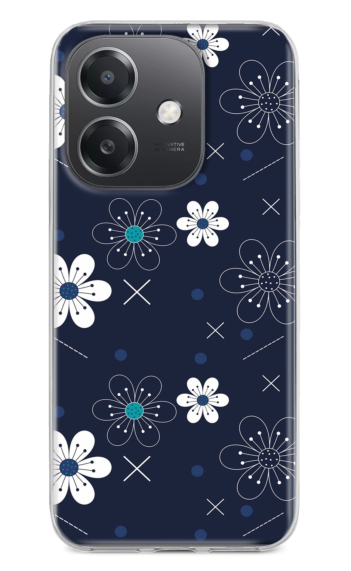 Flowers OPPO A3x Back Cover