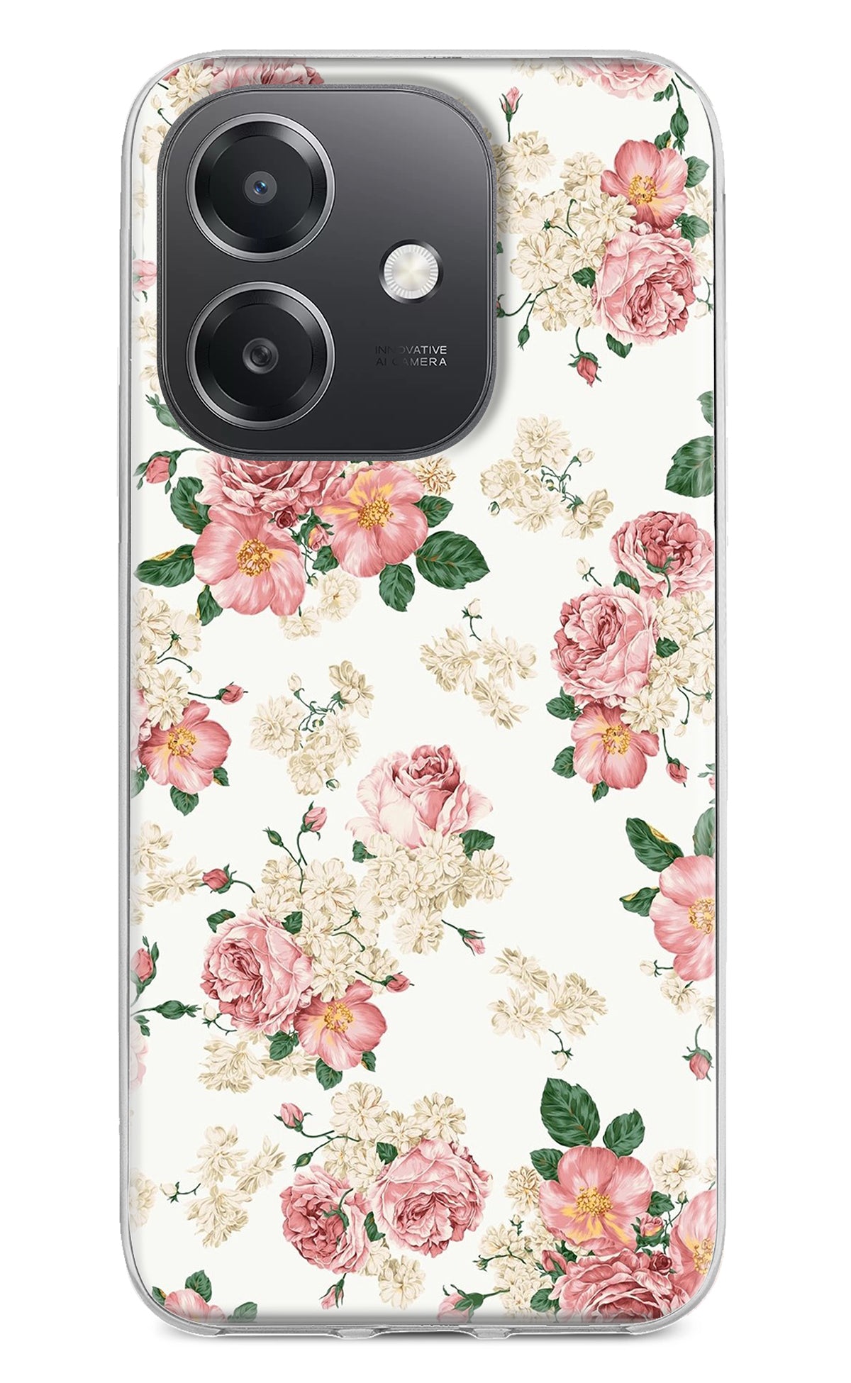 Flowers OPPO A3x Back Cover