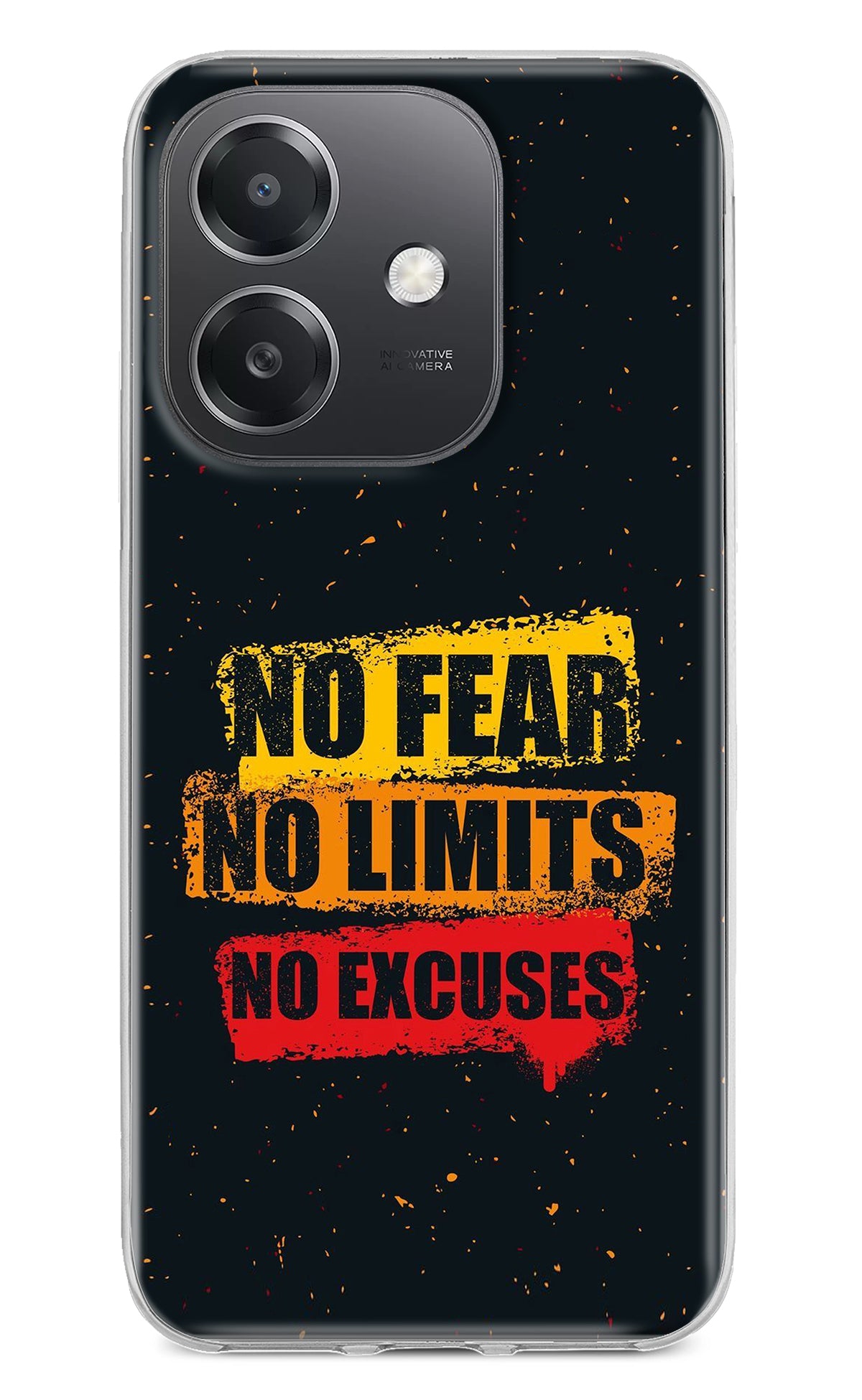 No Fear No Limits No Excuse OPPO A3x Back Cover