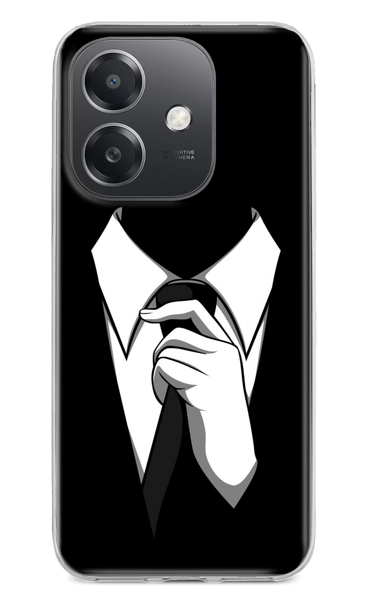 Black Tie OPPO A3x Back Cover