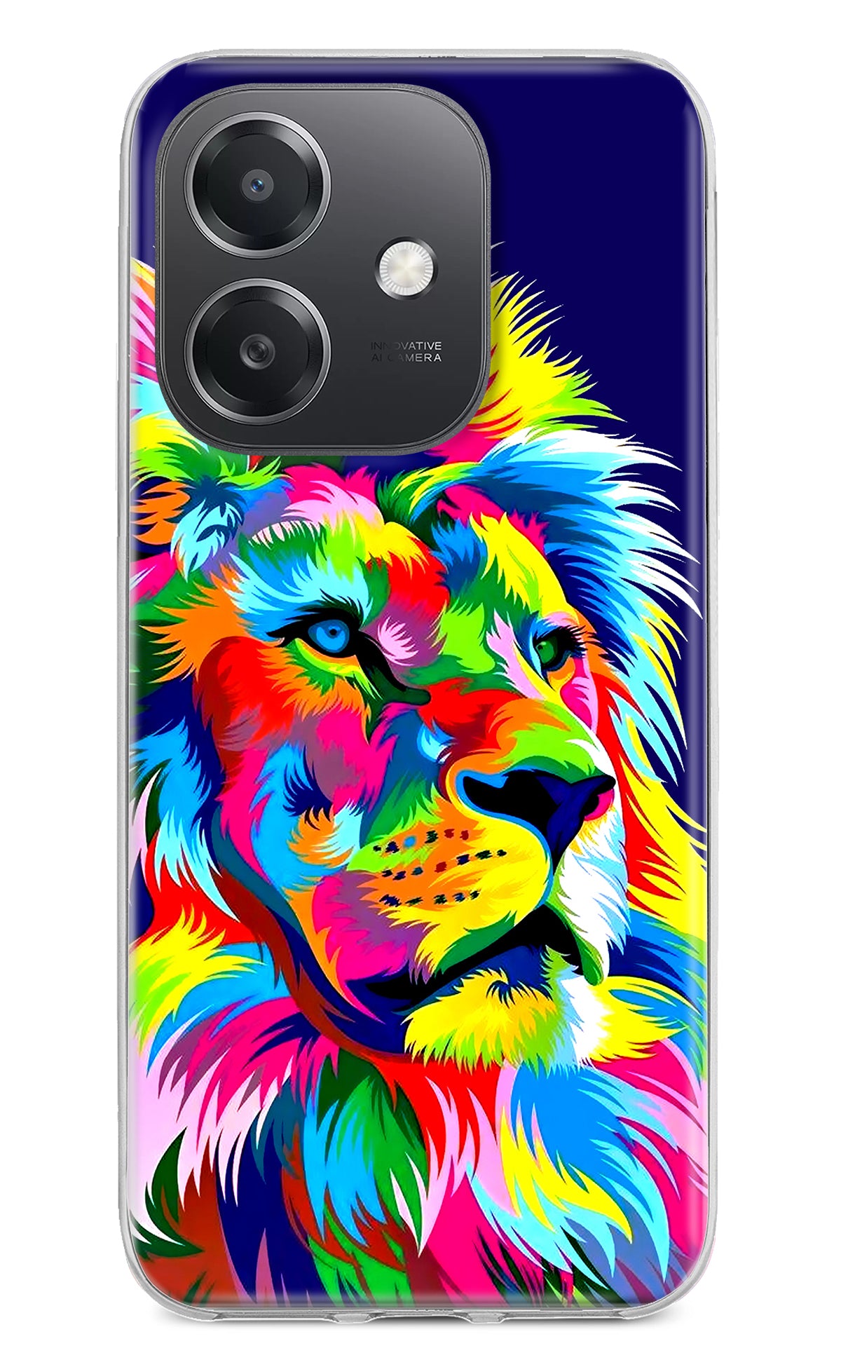 Vector Art Lion OPPO A3x Back Cover