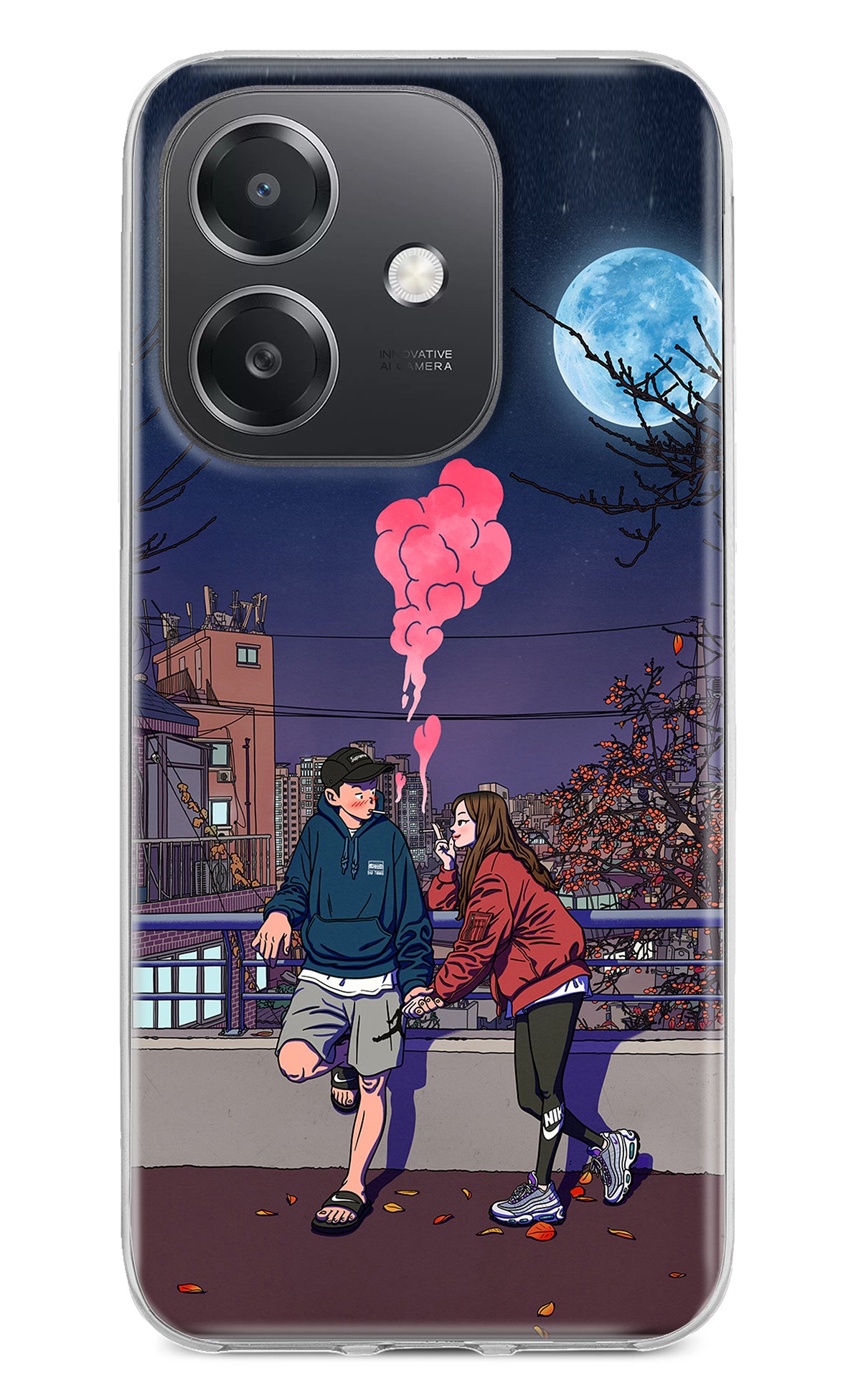 Chilling Couple OPPO A3x Back Cover