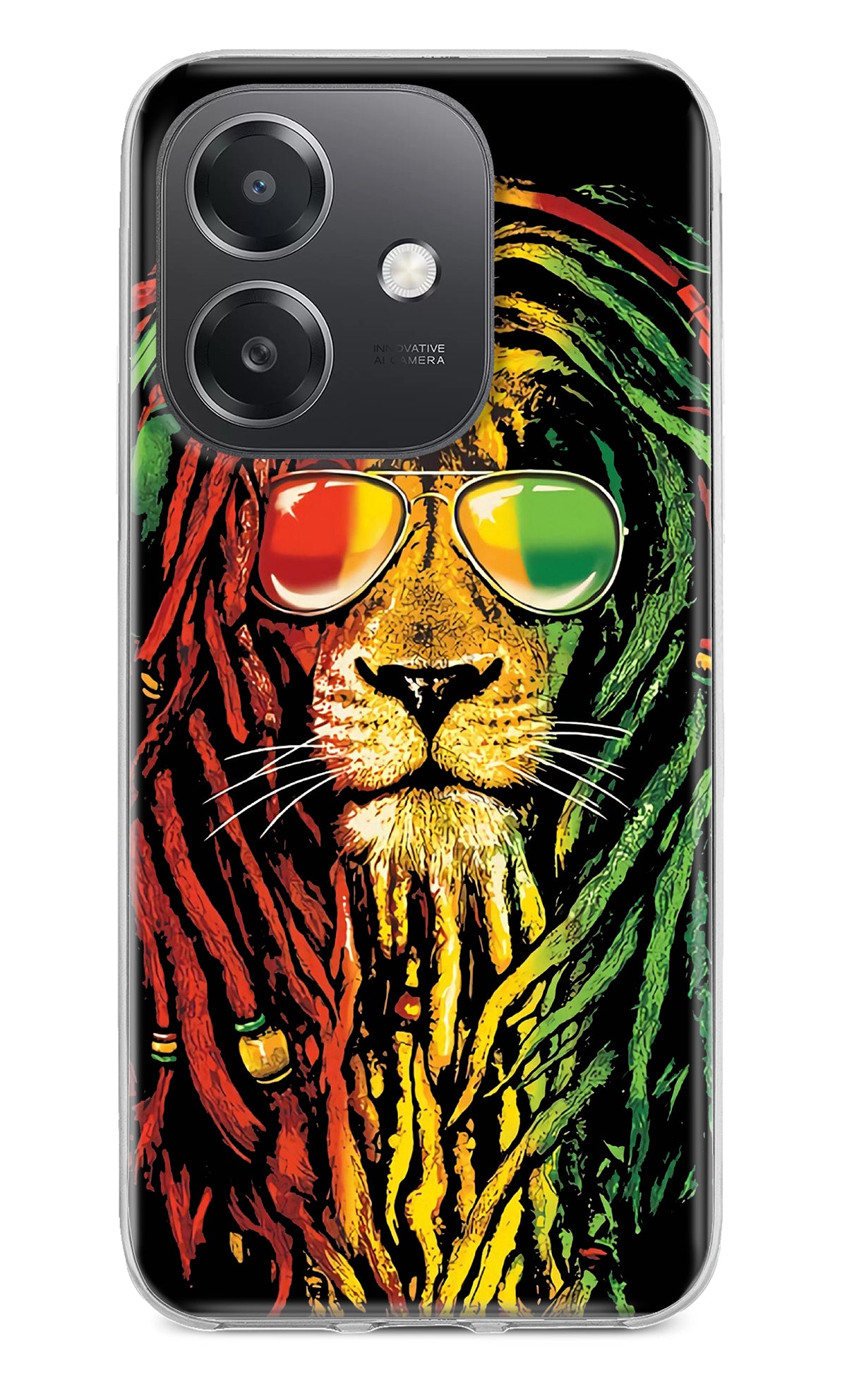 Rasta Lion OPPO A3x Back Cover