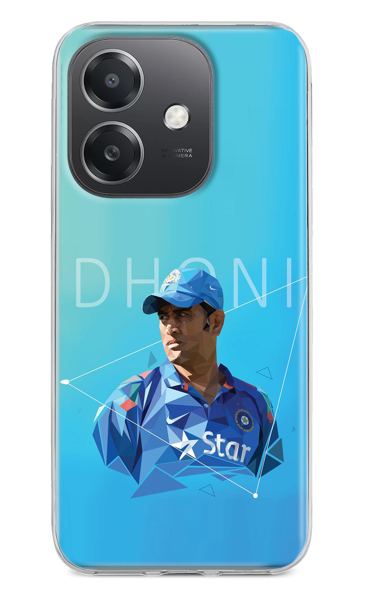 Dhoni Artwork OPPO A3x Back Cover