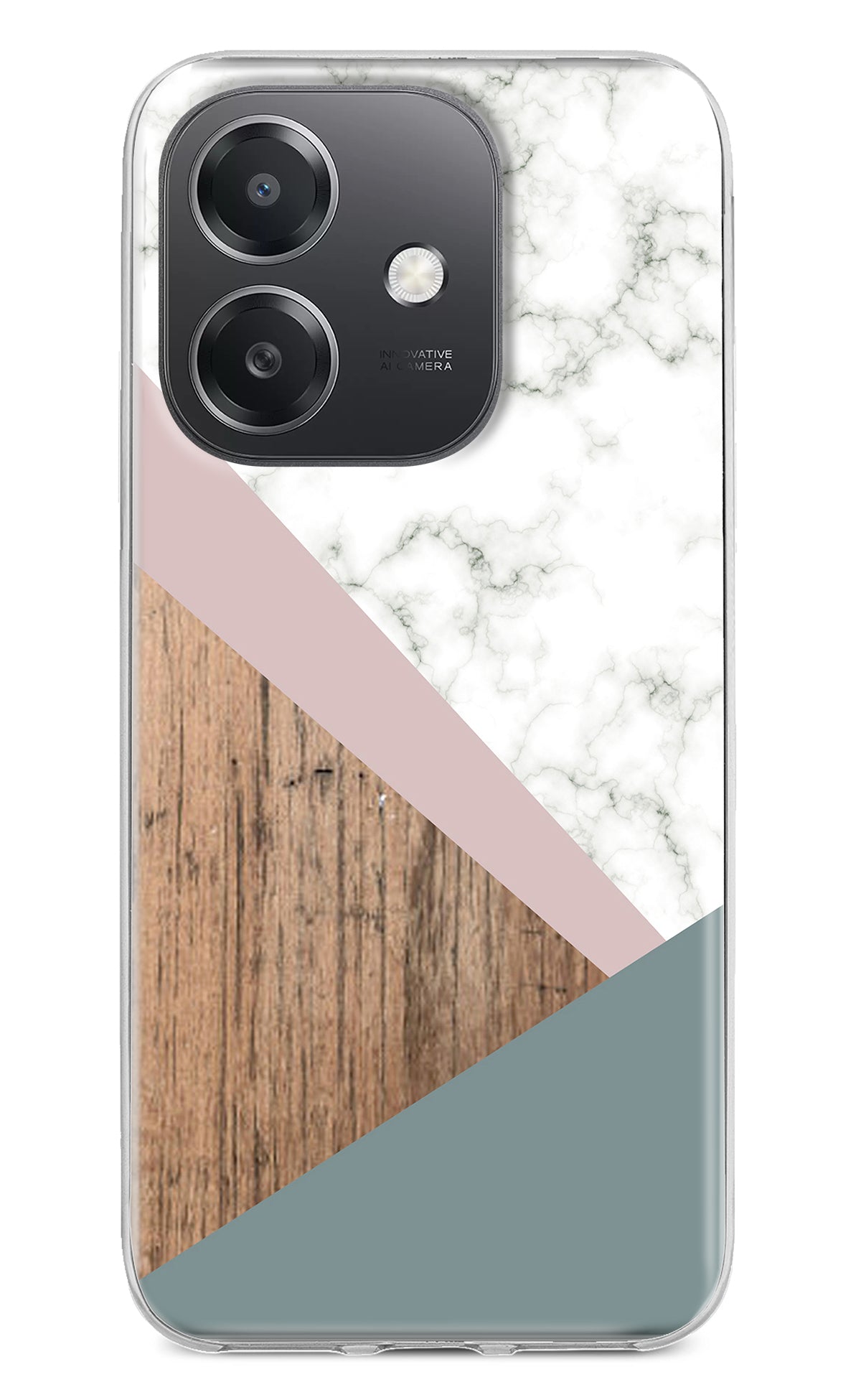 Marble wood Abstract OPPO A3x Back Cover