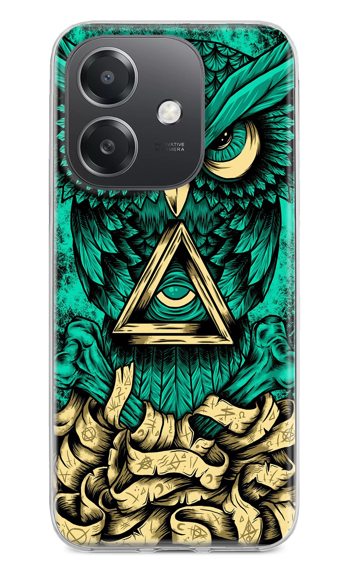 Green Owl OPPO A3x Back Cover