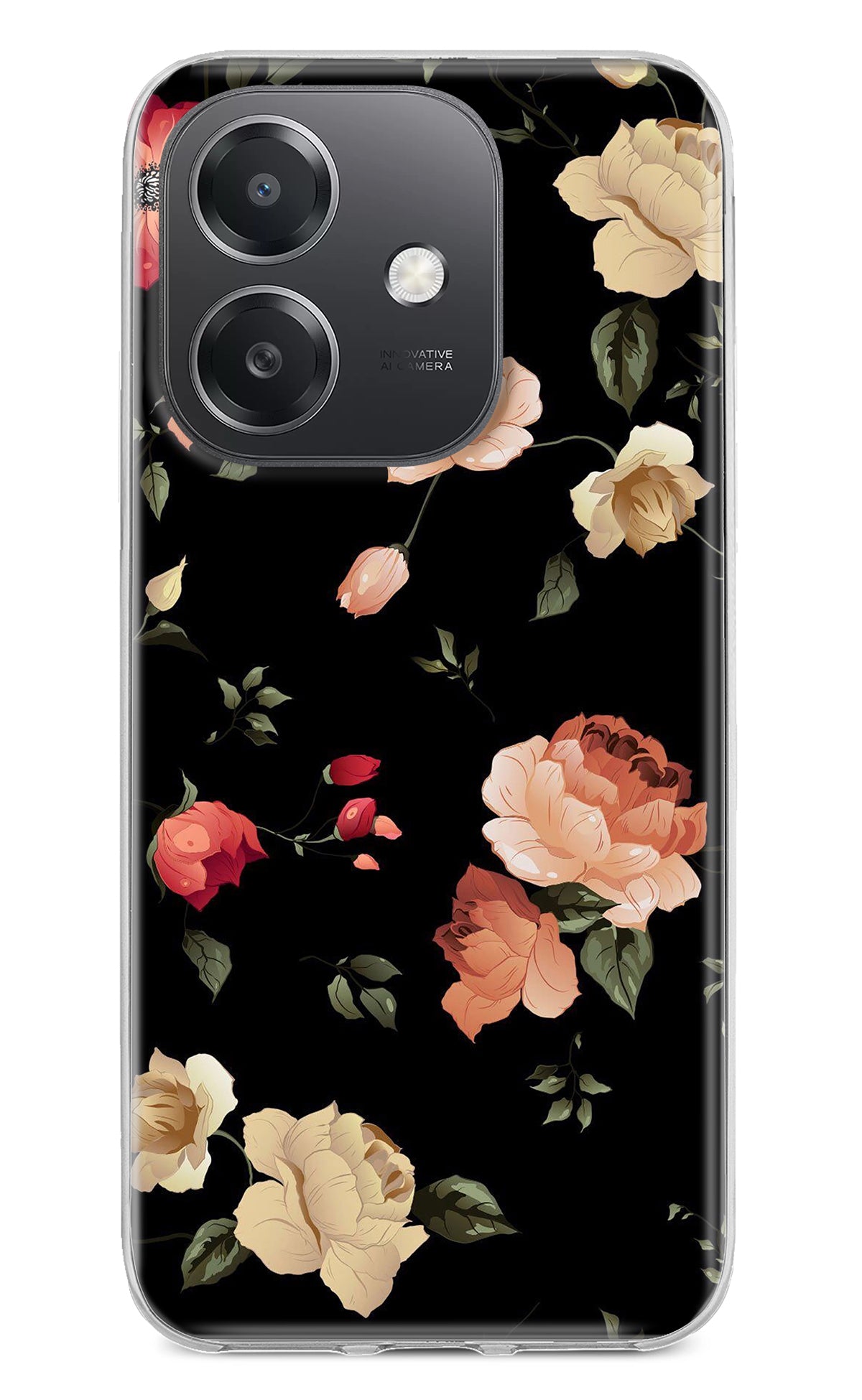 Flowers OPPO A3x Back Cover