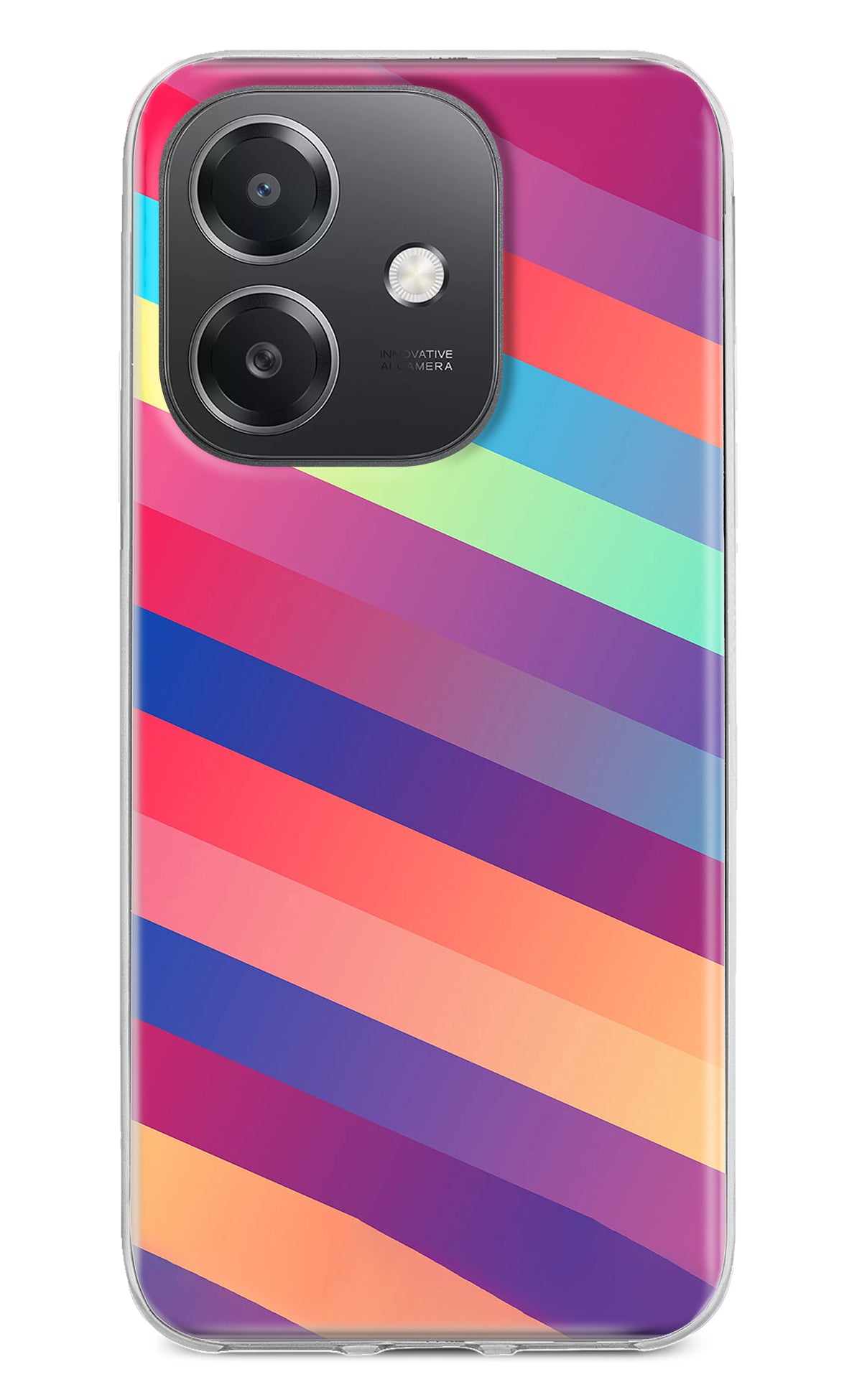 Stripes color OPPO A3x Back Cover