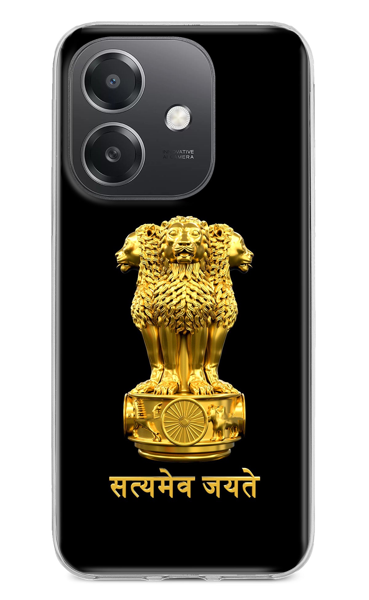 Satyamev Jayate Golden OPPO A3x Back Cover