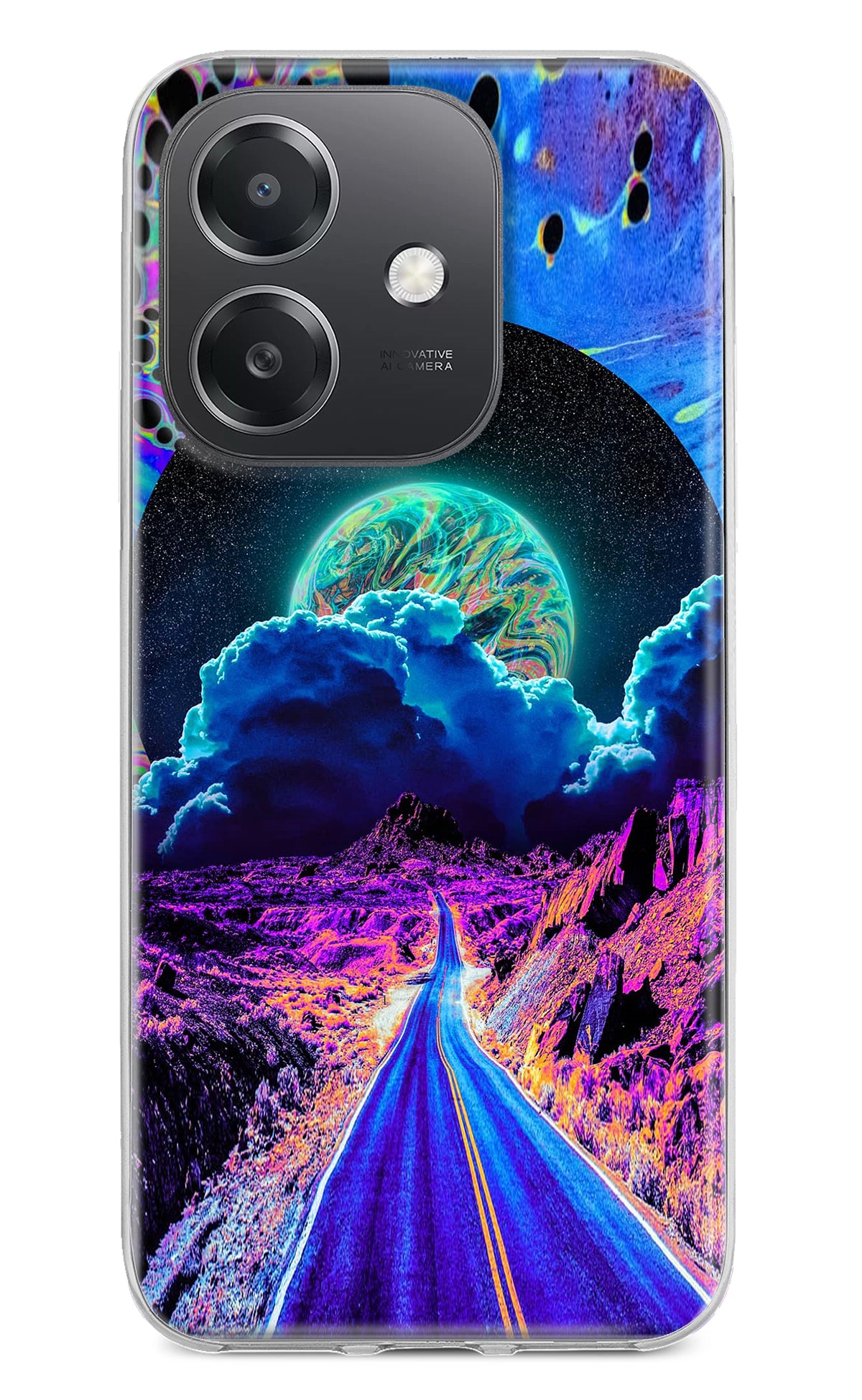 Psychedelic Painting OPPO A3x Back Cover