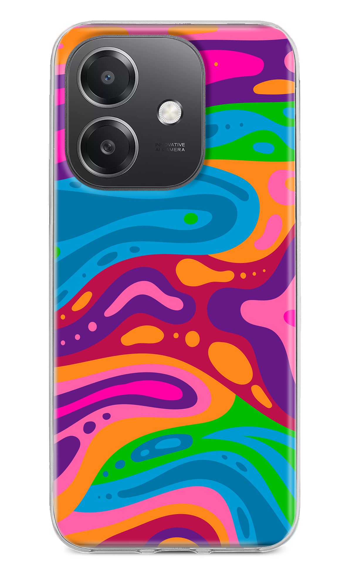 Trippy Pattern OPPO A3x Back Cover