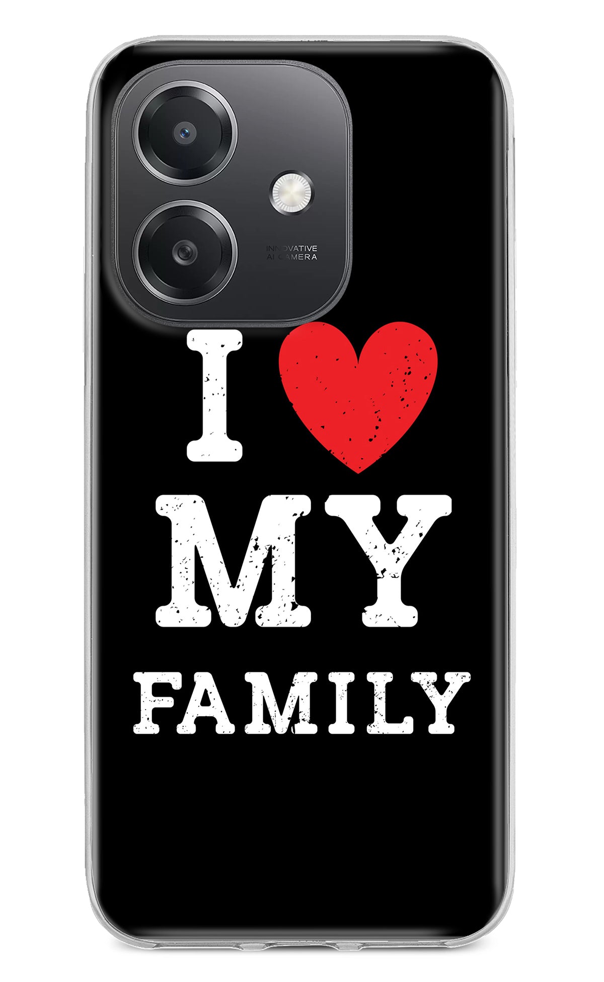 I Love My Family OPPO A3x Back Cover