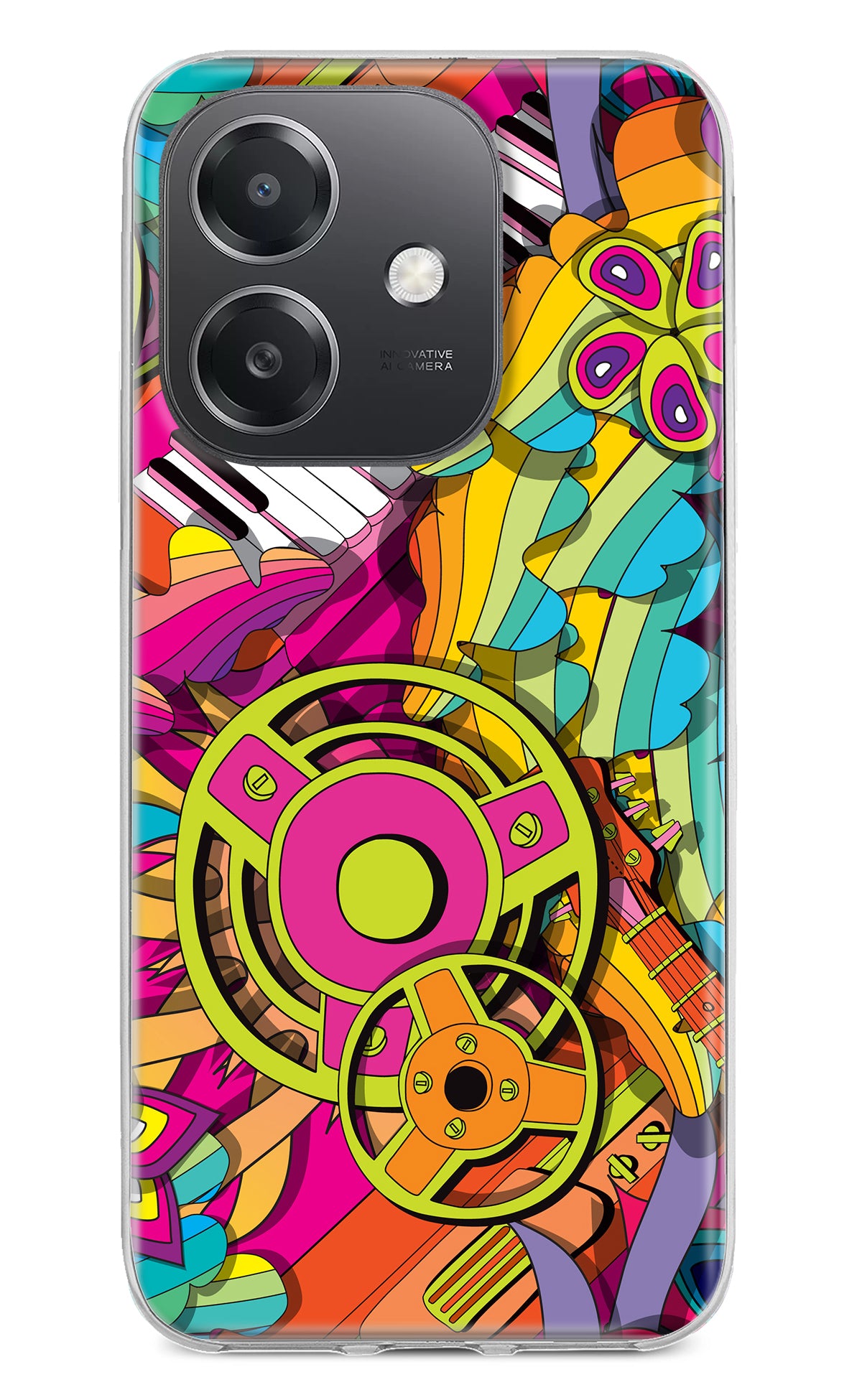 Music Doodle OPPO A3x Back Cover