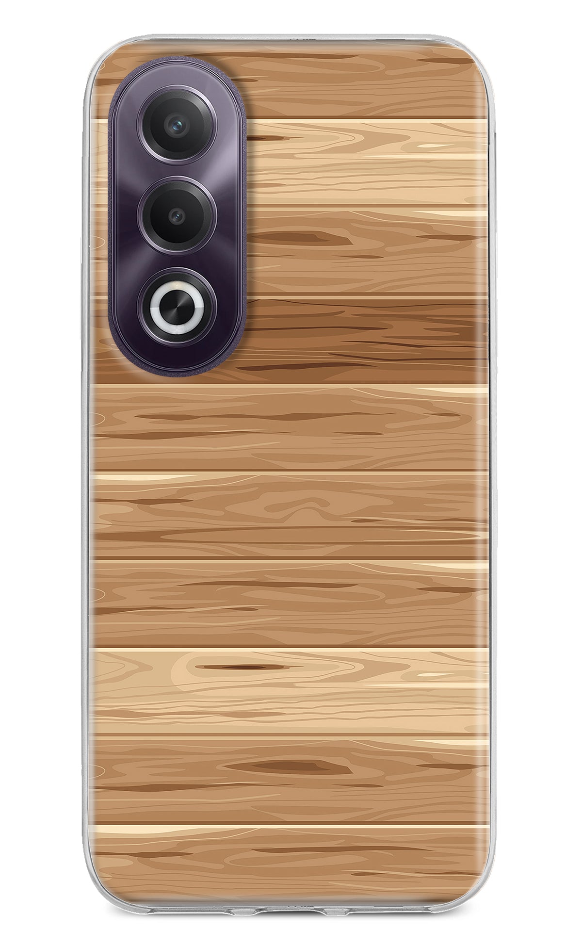 Wooden Vector OPPO K12x Back Cover