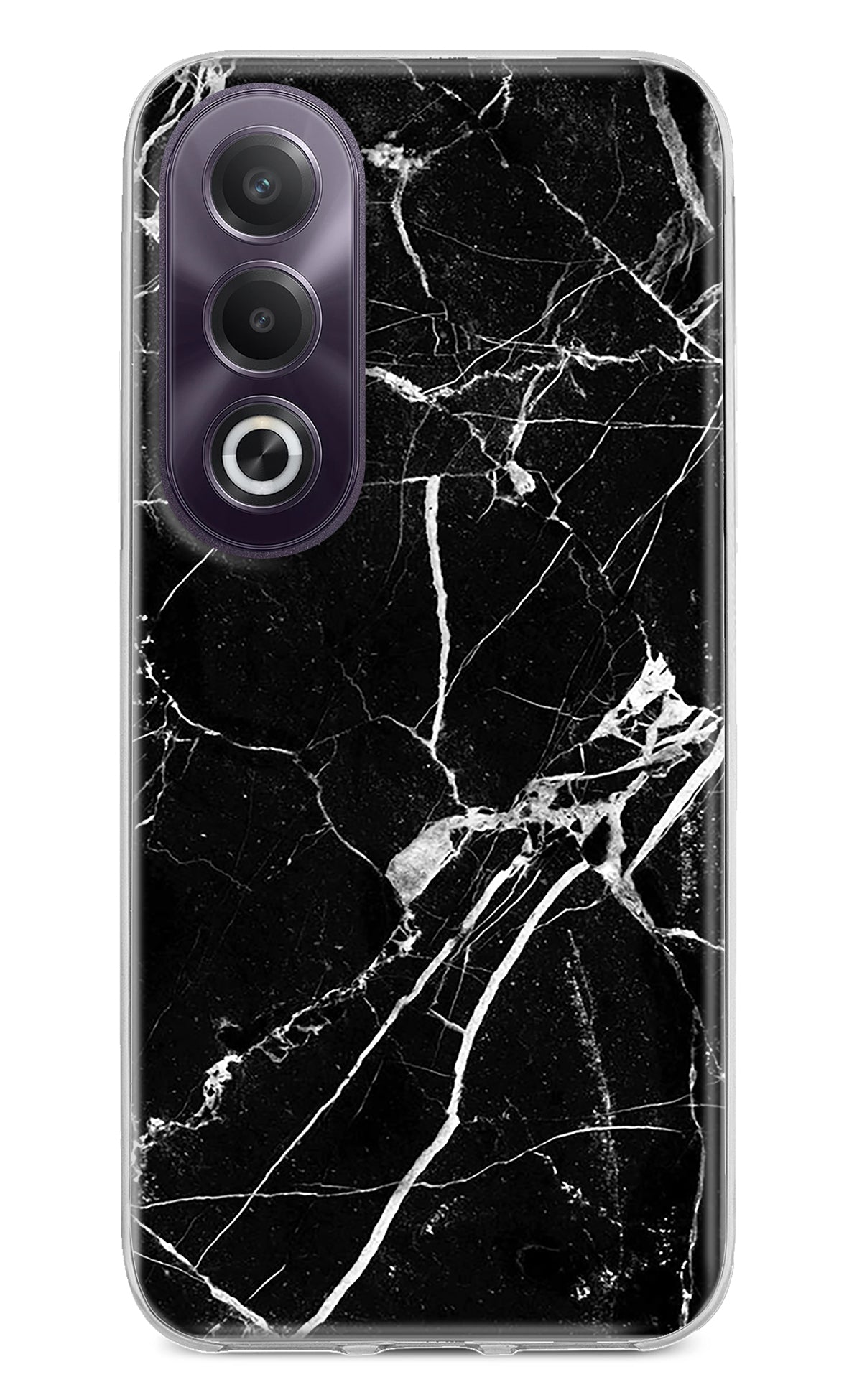 Black Marble Pattern OPPO K12x Back Cover