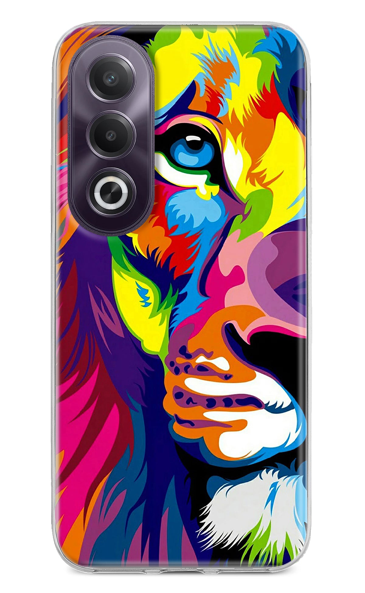 Lion Half Face OPPO K12x Back Cover