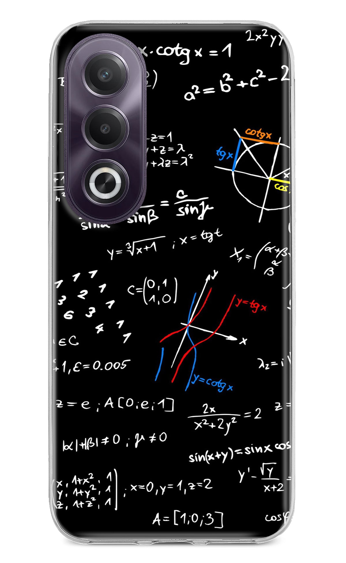 Mathematics Formula OPPO K12x Back Cover