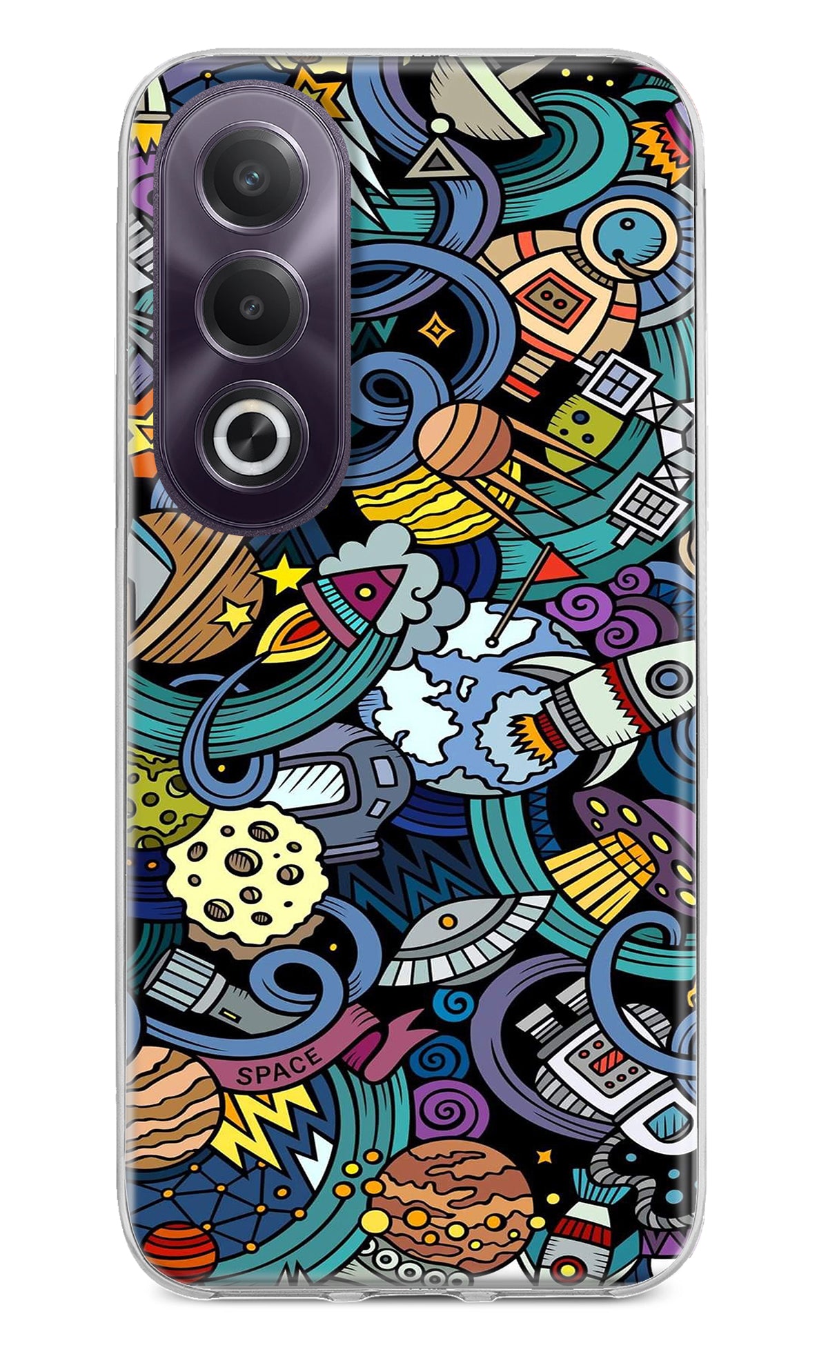 Space Abstract OPPO K12x Back Cover