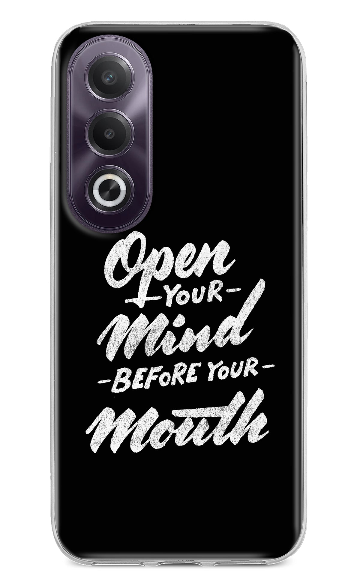 Open Your Mind Before Your Mouth OPPO K12x Back Cover