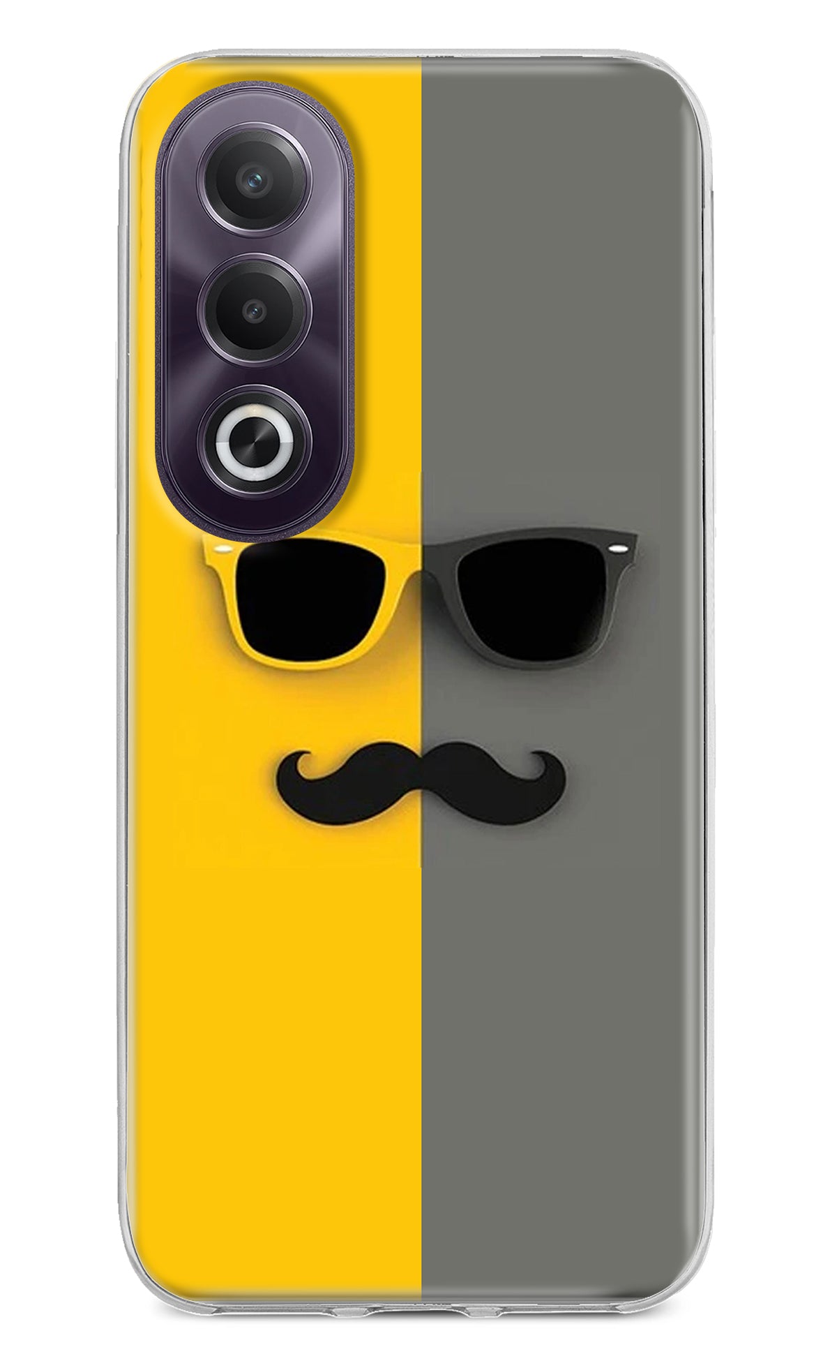 Sunglasses with Mustache OPPO K12x Back Cover