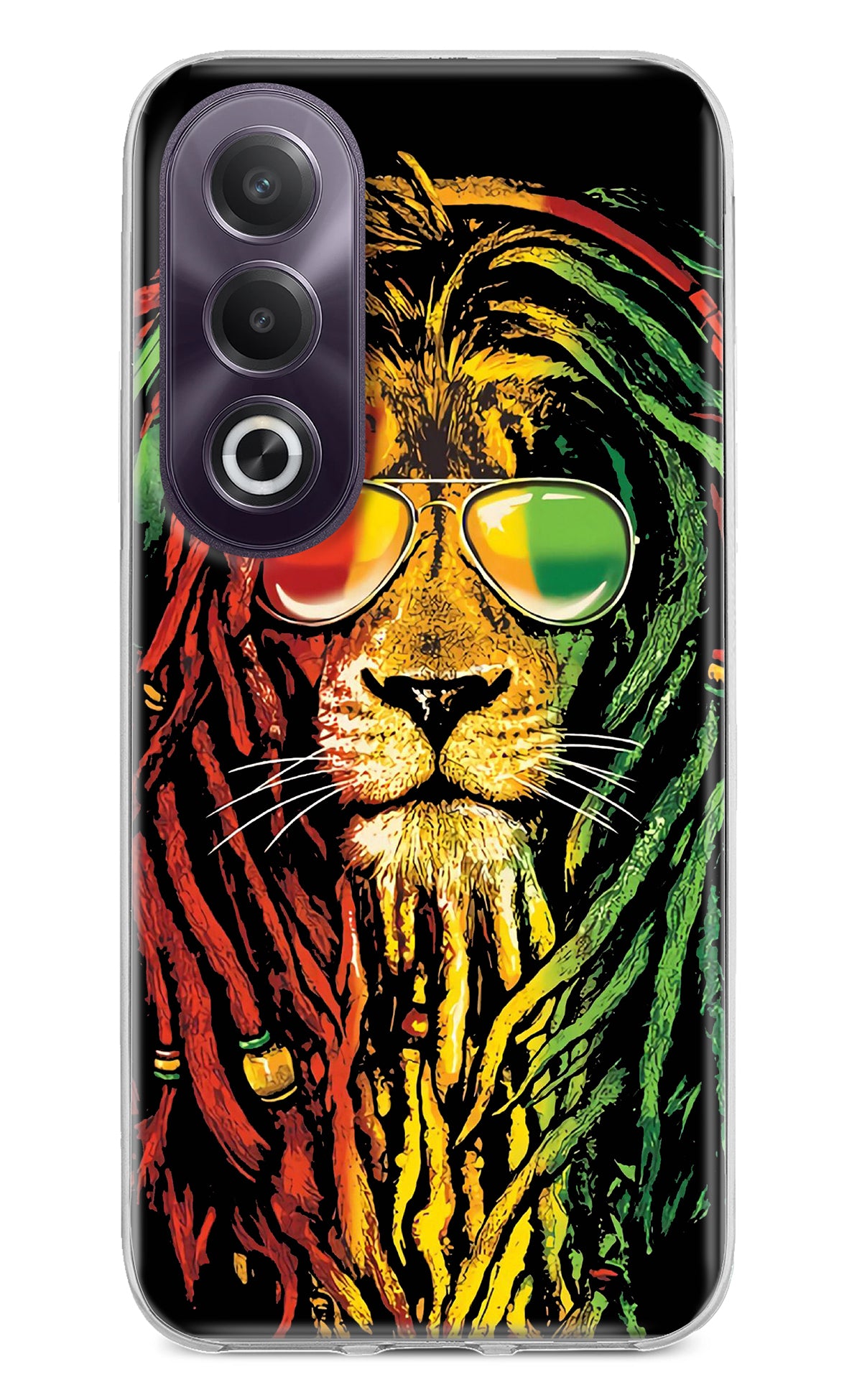 Rasta Lion OPPO K12x Back Cover