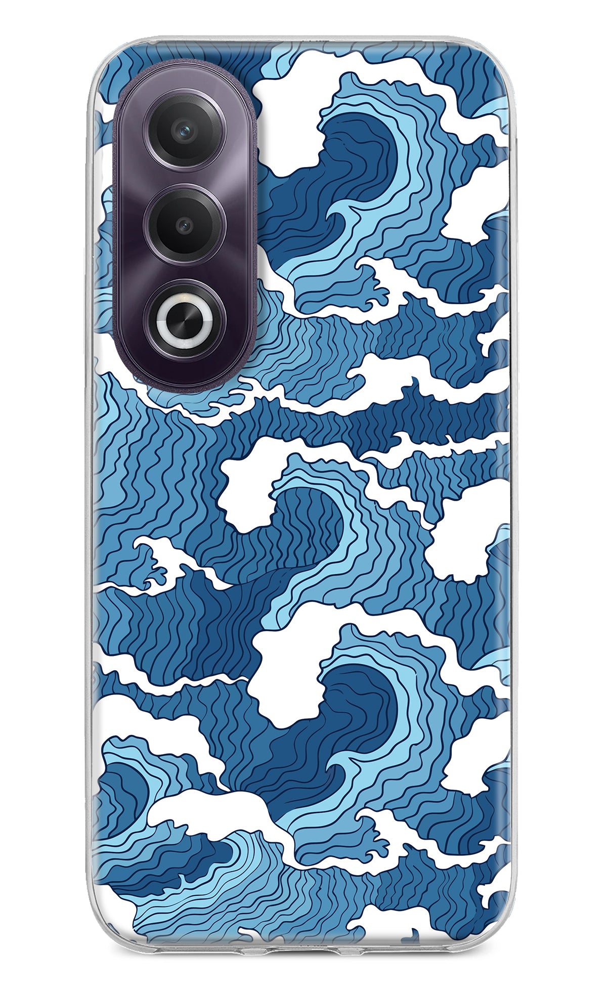 Blue Waves OPPO K12x Back Cover