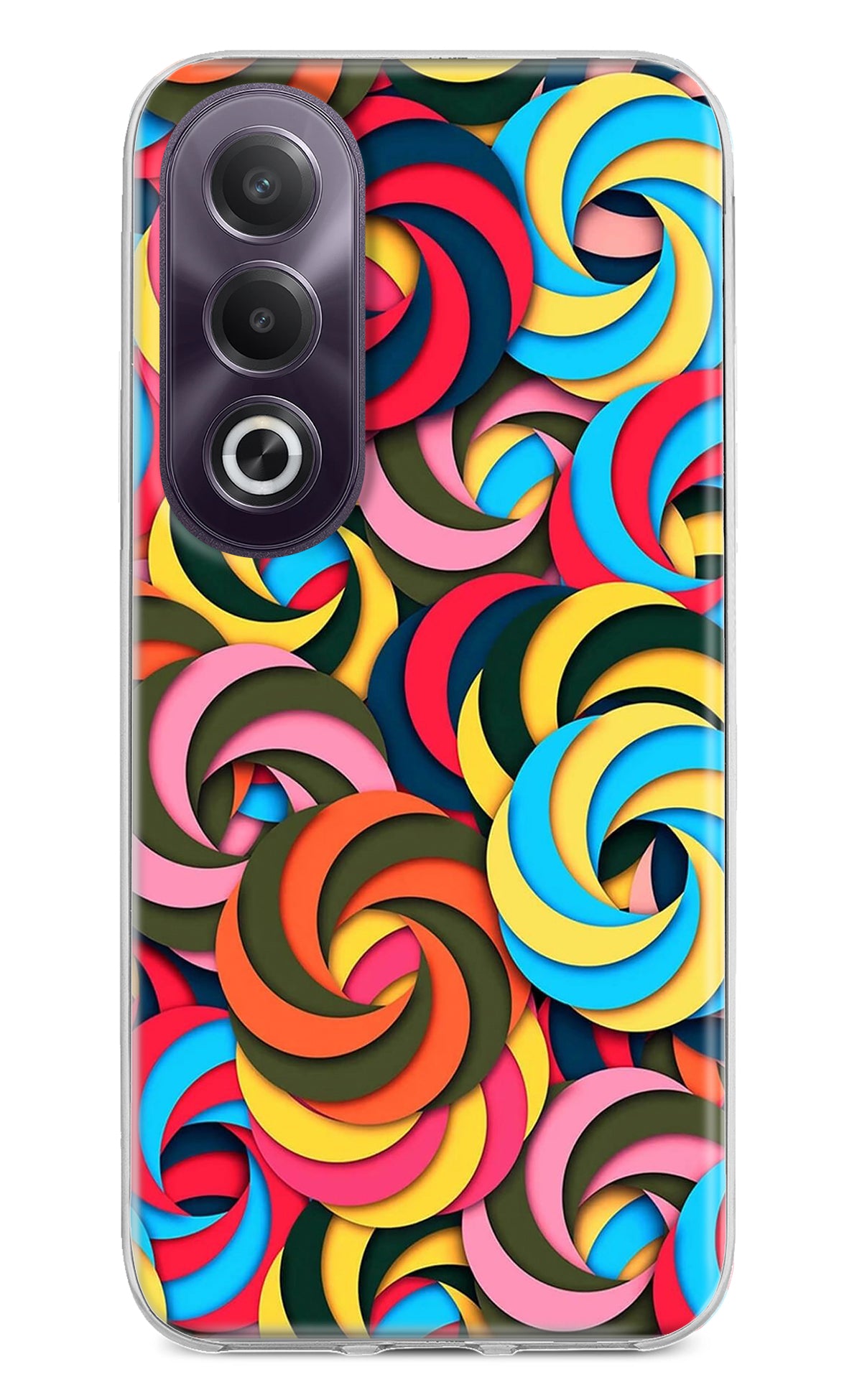 Spiral Pattern OPPO K12x Back Cover