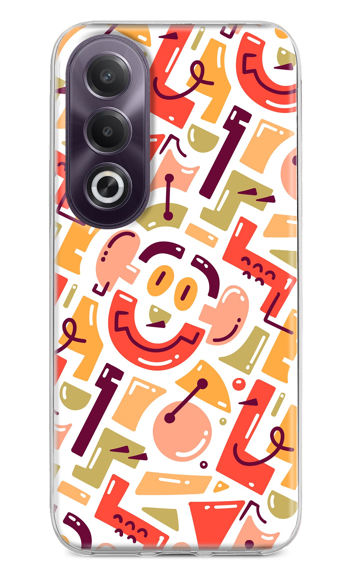 Doodle Pattern OPPO K12x Back Cover