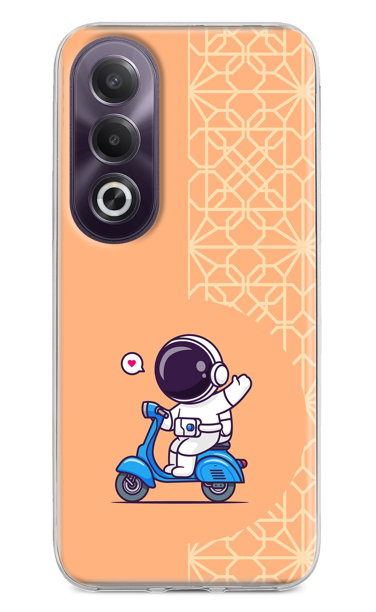 Cute Astronaut Riding OPPO K12x Back Cover