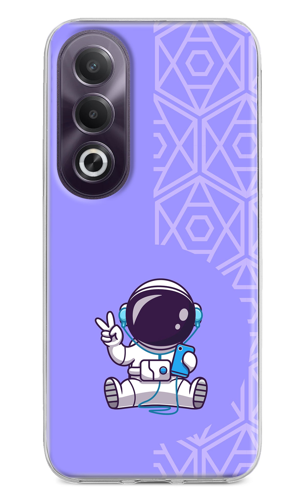 Cute Astronaut Chilling OPPO K12x Back Cover