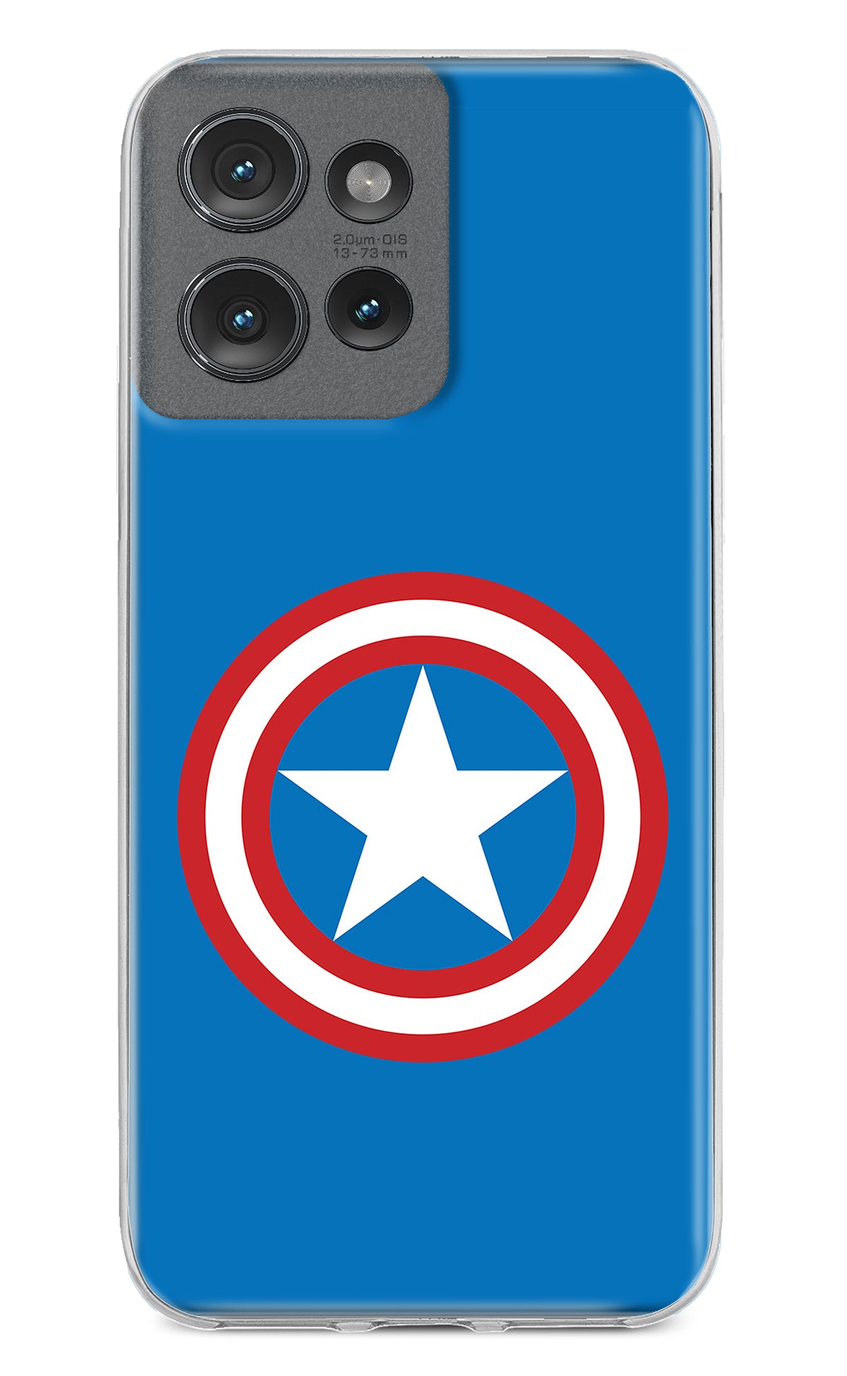 Captain America Logo Moto Edge 50 Back Cover