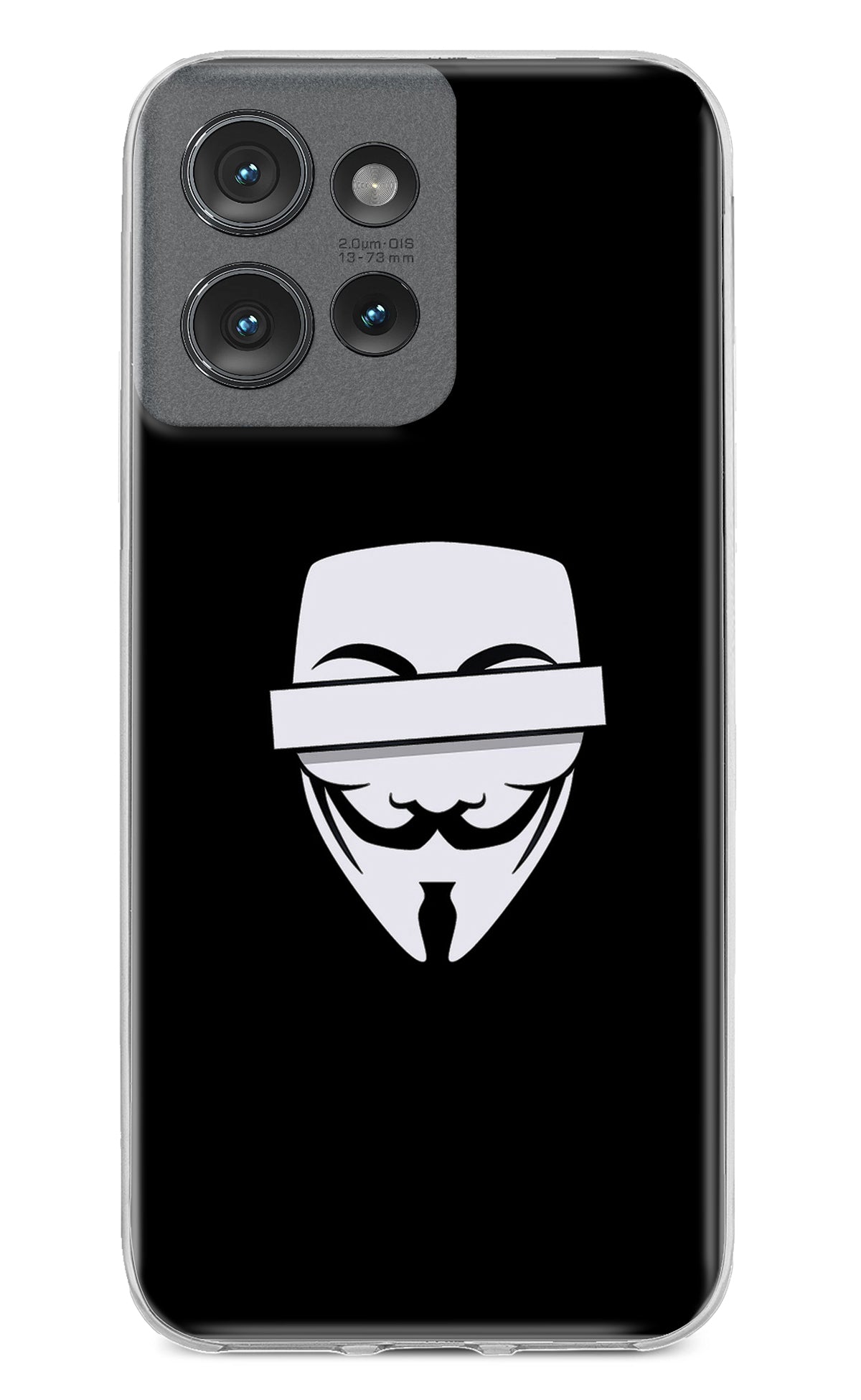 Anonymous Face Moto Edge 50 Back Cover