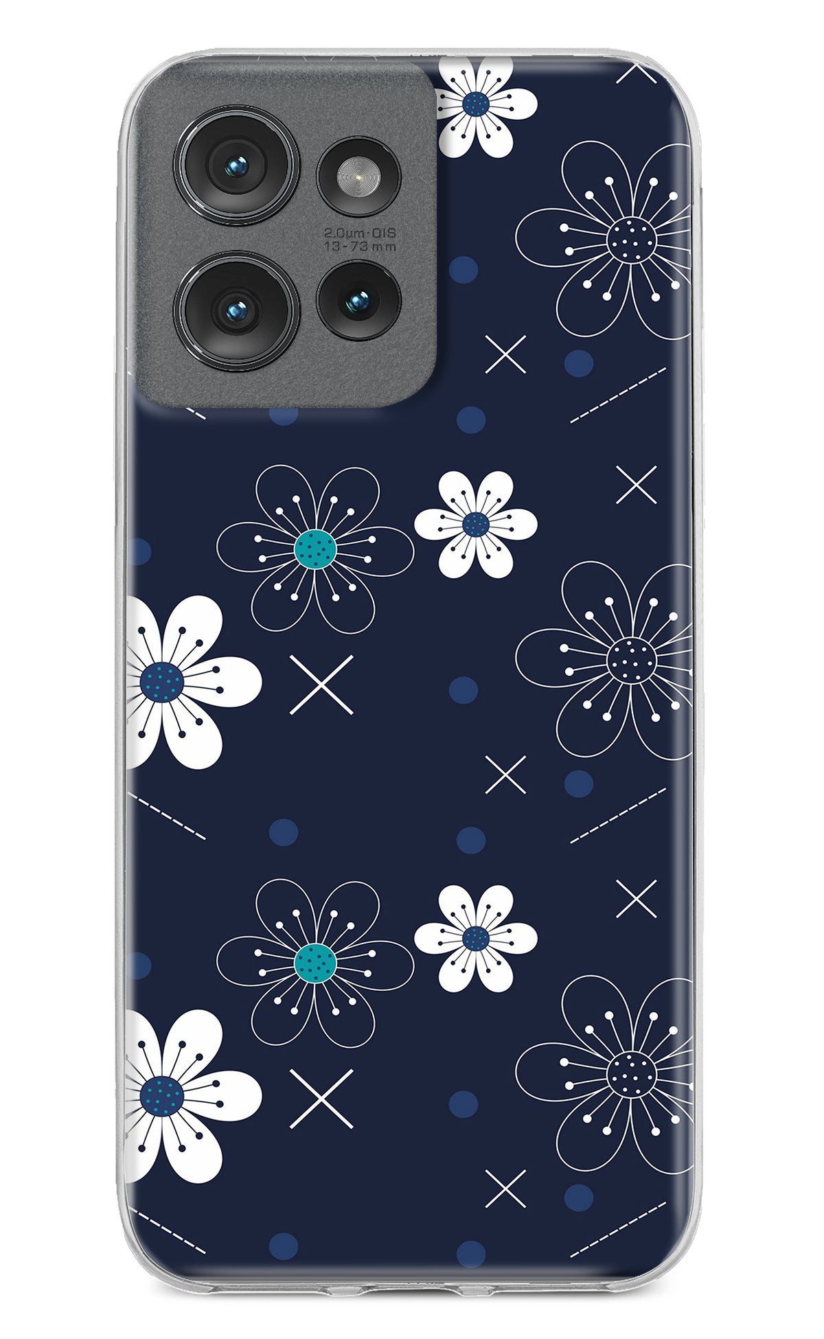 Flowers Moto Edge 50 Back Cover