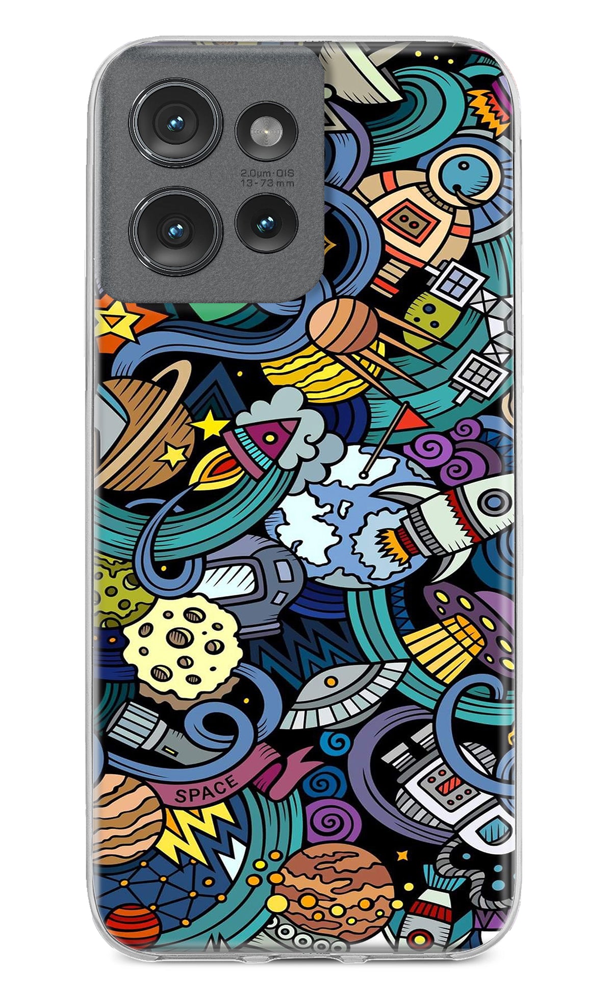 Space Abstract Moto Edge 50 Back Cover