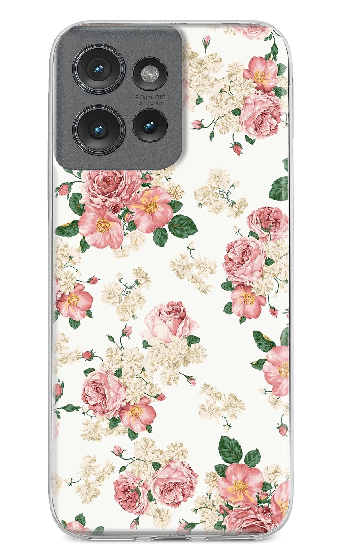 Flowers Moto Edge 50 Back Cover