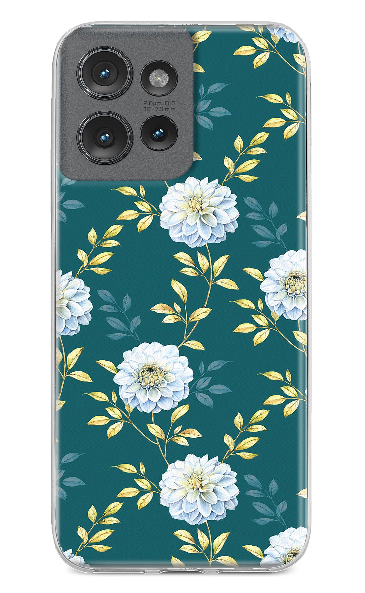 Flowers Moto Edge 50 Back Cover