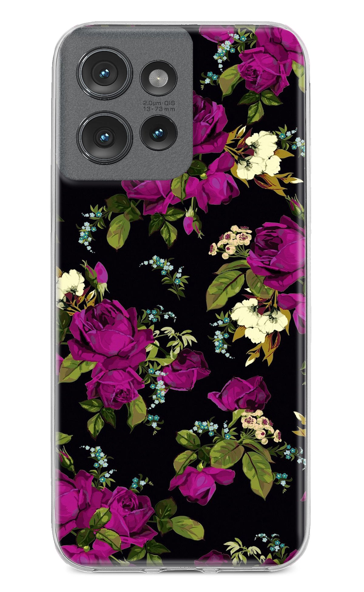 Flowers Moto Edge 50 Back Cover