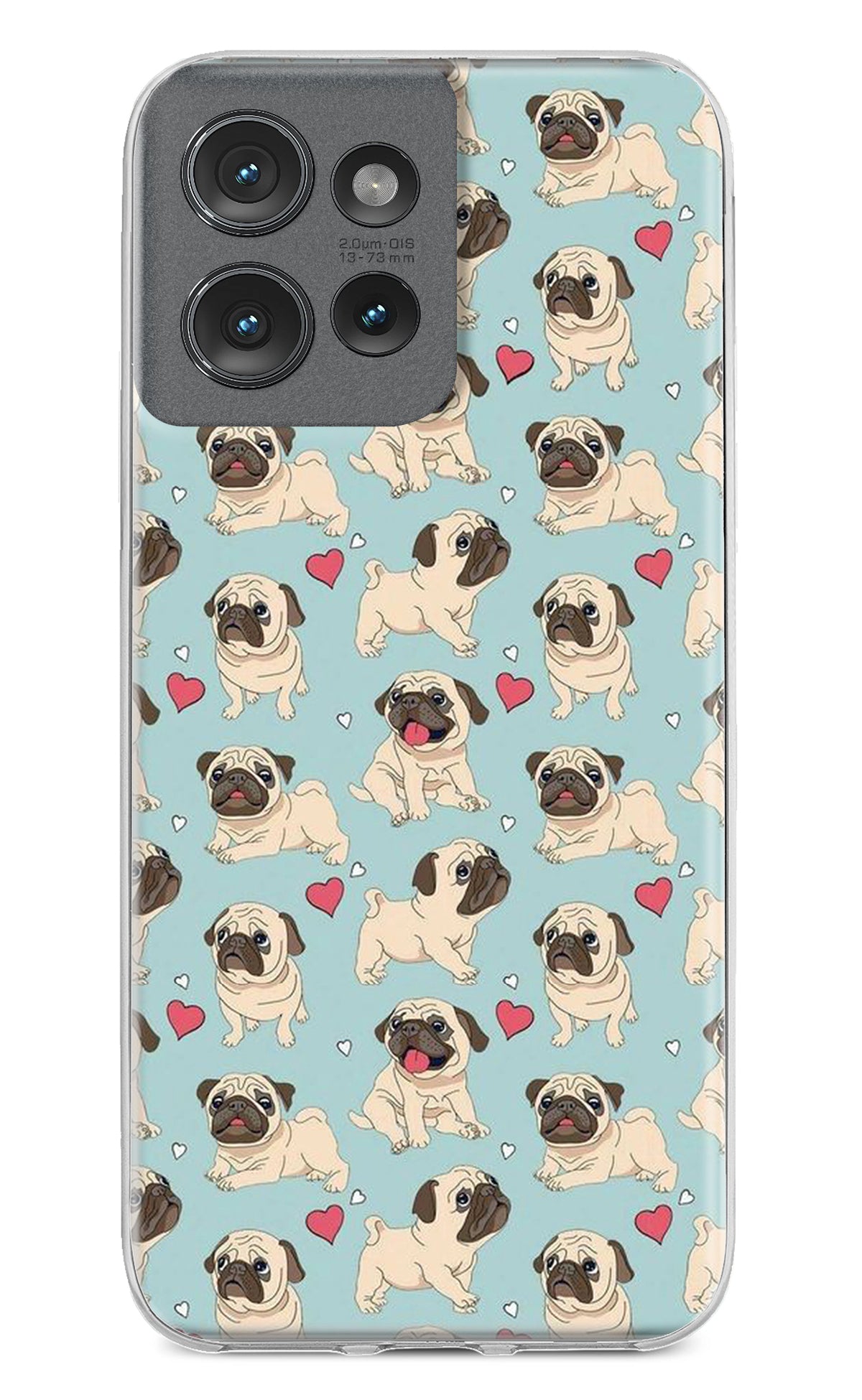 Pug Dog Moto Edge 50 Back Cover