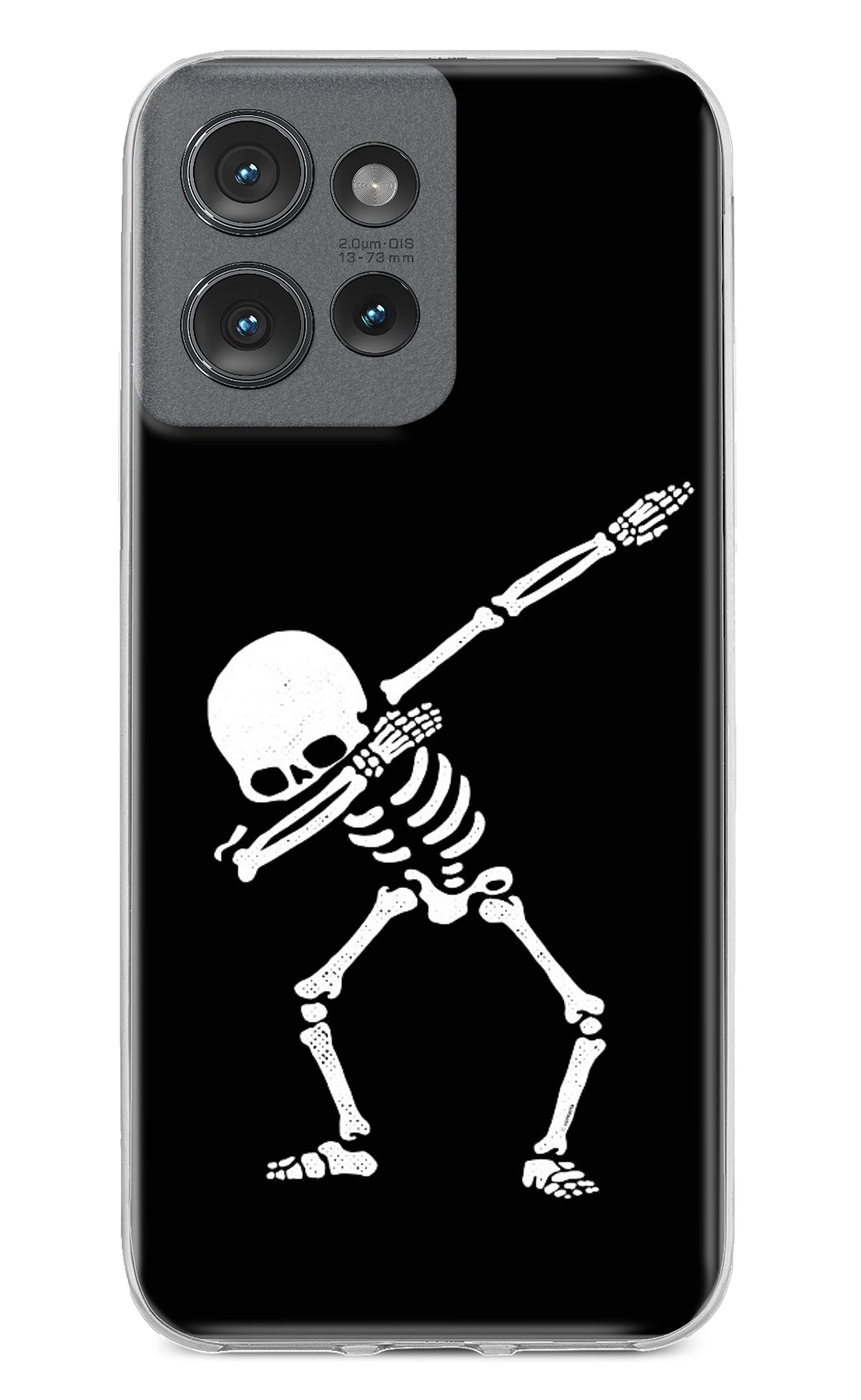 Dabbing Skeleton Art Moto Edge 50 Back Cover