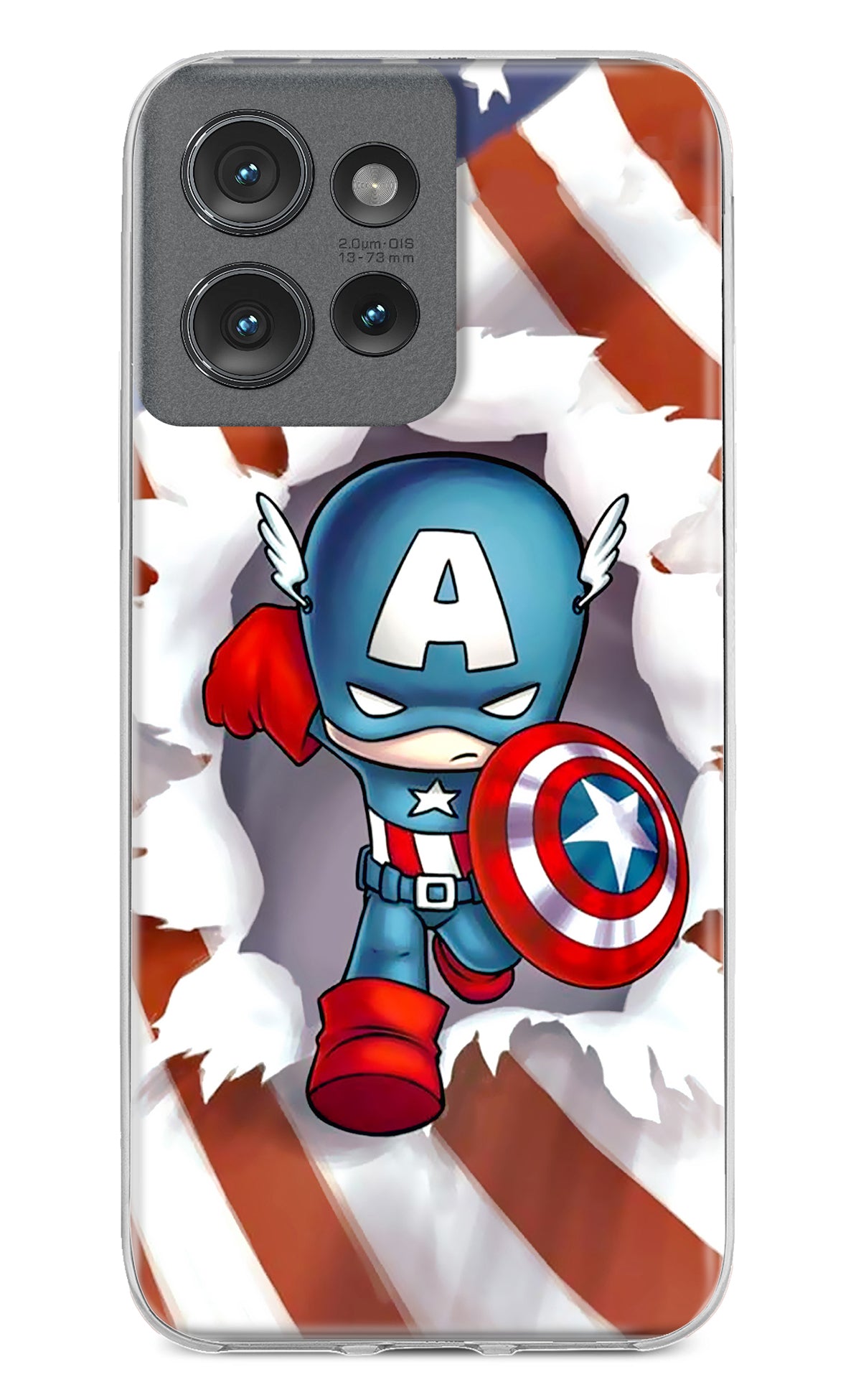 Captain America Moto Edge 50 Back Cover