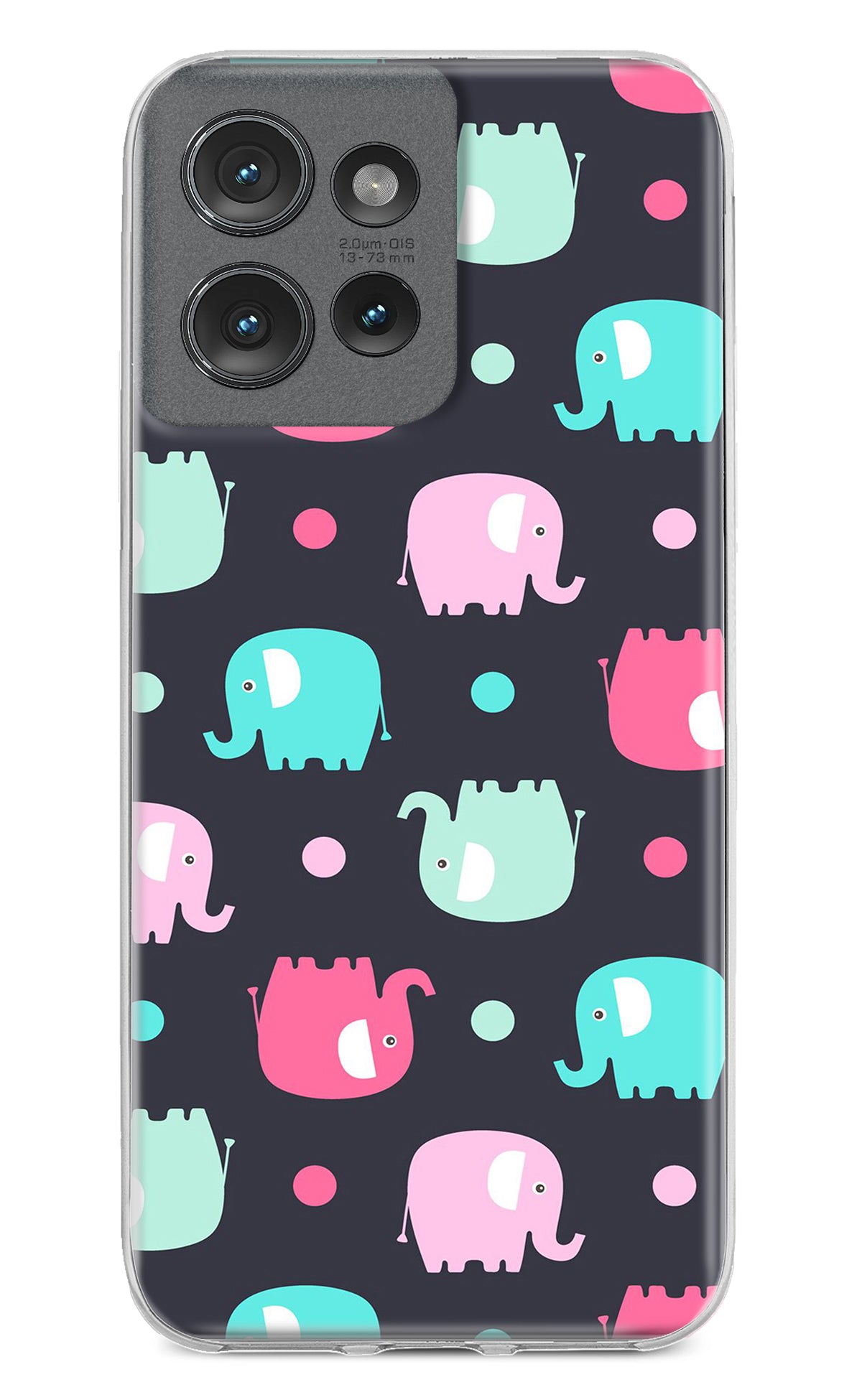 Elephants Moto Edge 50 Back Cover