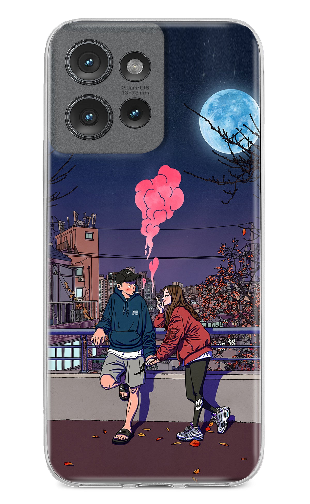 Chilling Couple Moto Edge 50 Back Cover