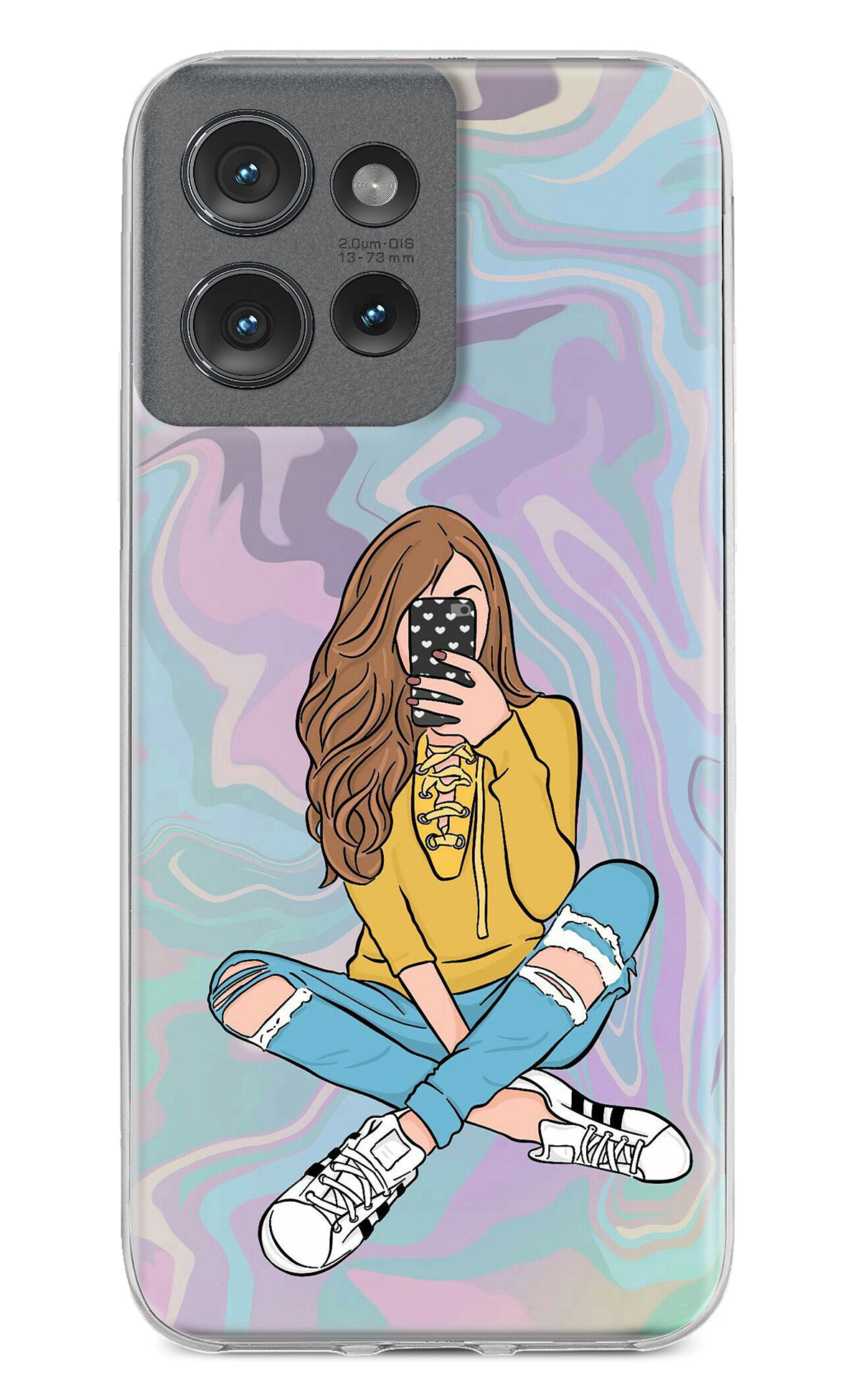 Selfie Girl Moto Edge 50 Back Cover