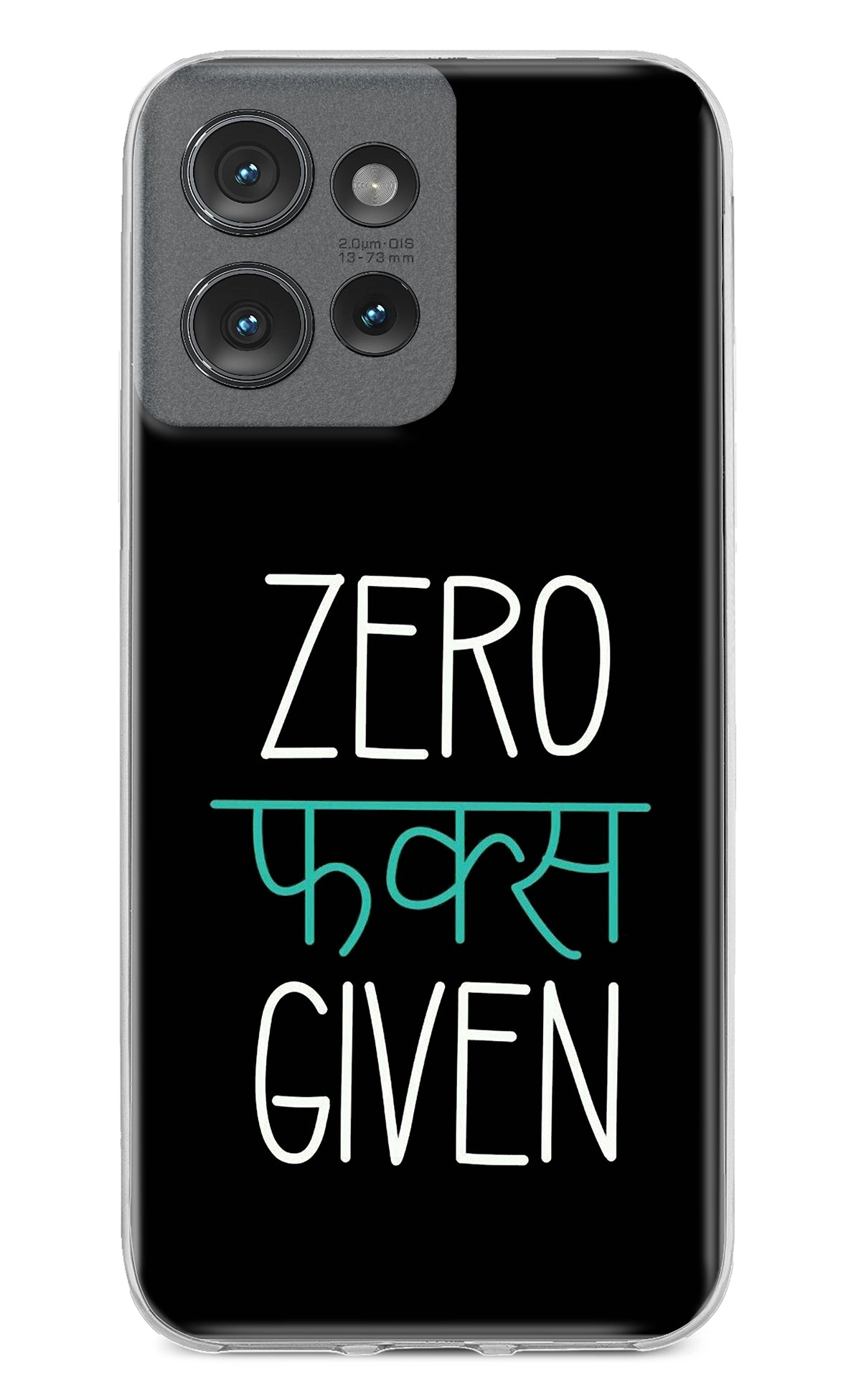 Zero Fucks Given Moto Edge 50 Back Cover