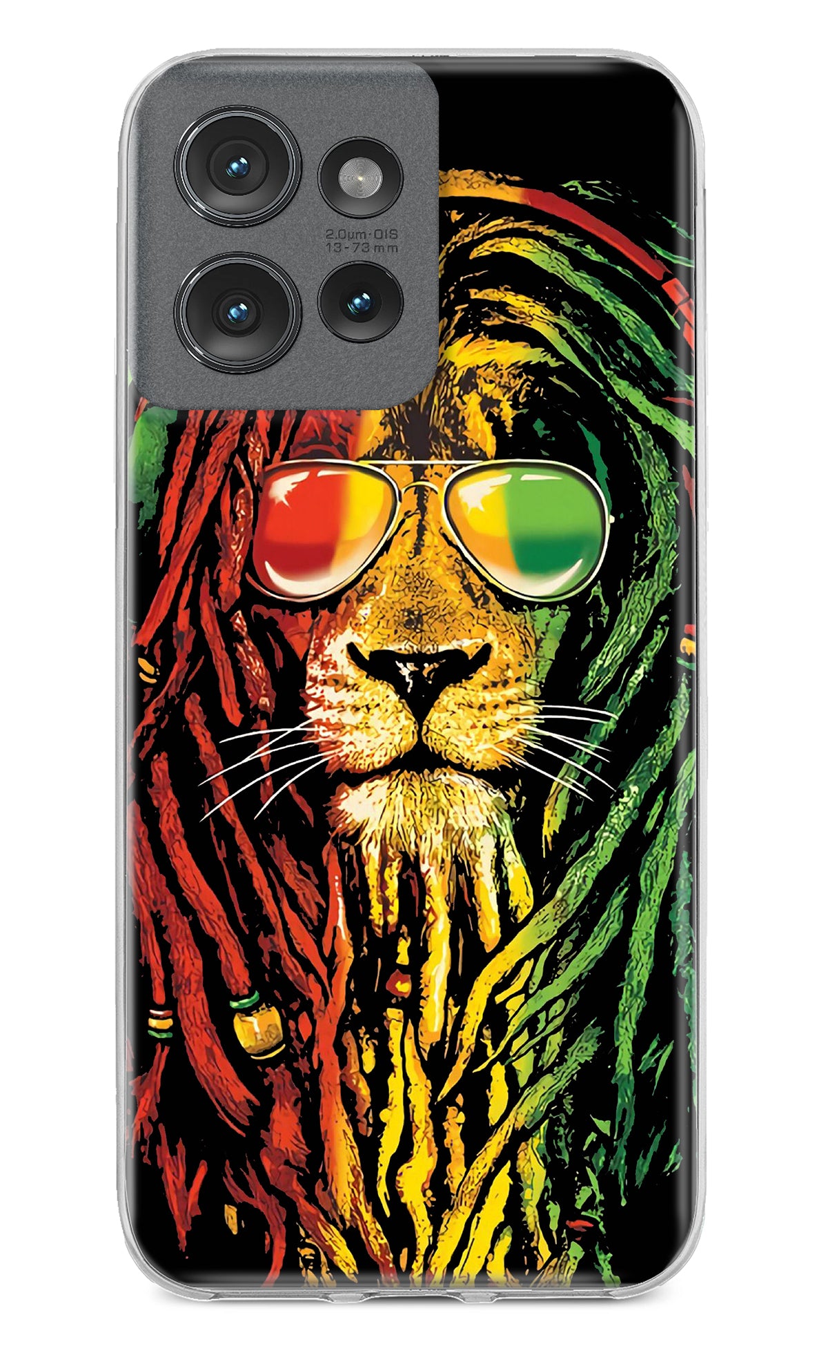 Rasta Lion Moto Edge 50 Back Cover