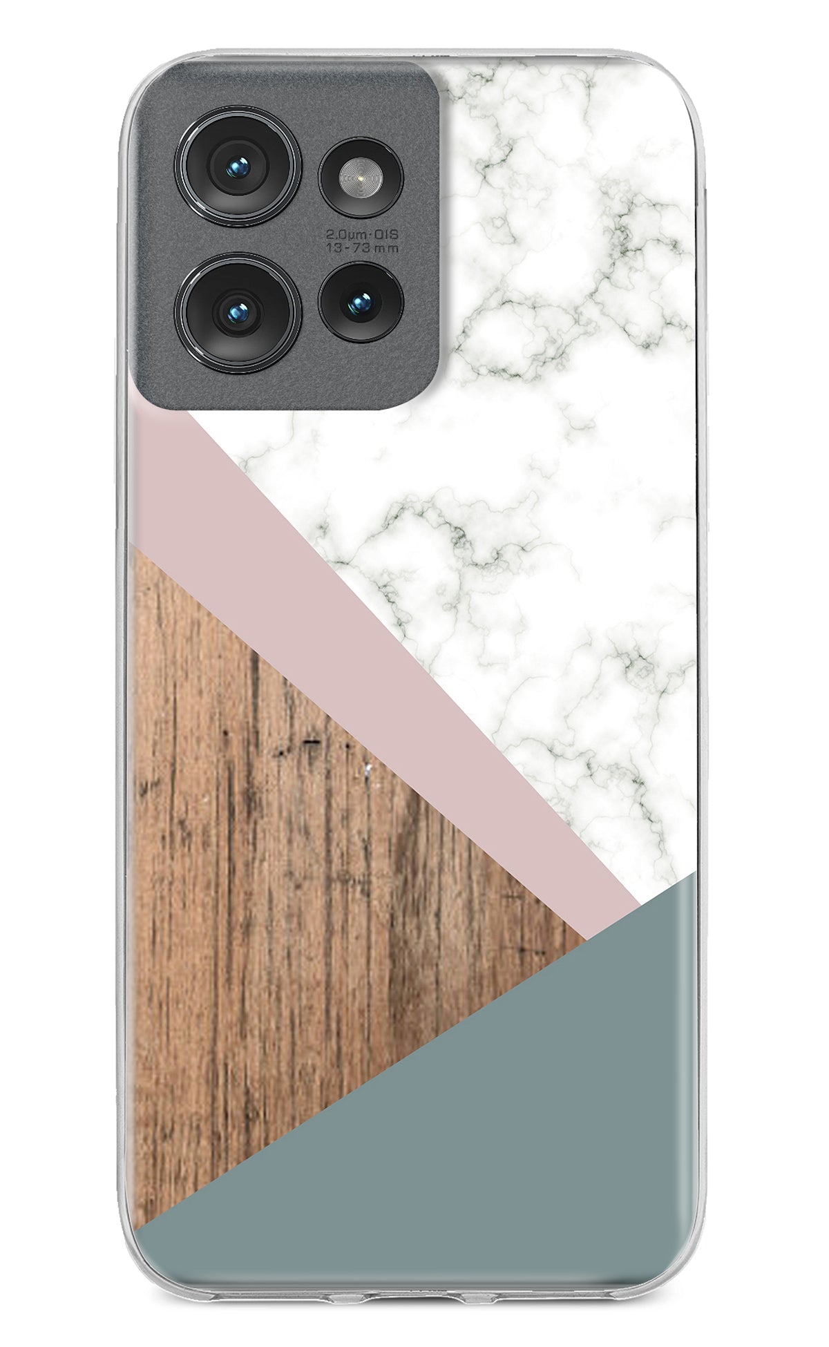 Marble wood Abstract Moto Edge 50 Back Cover