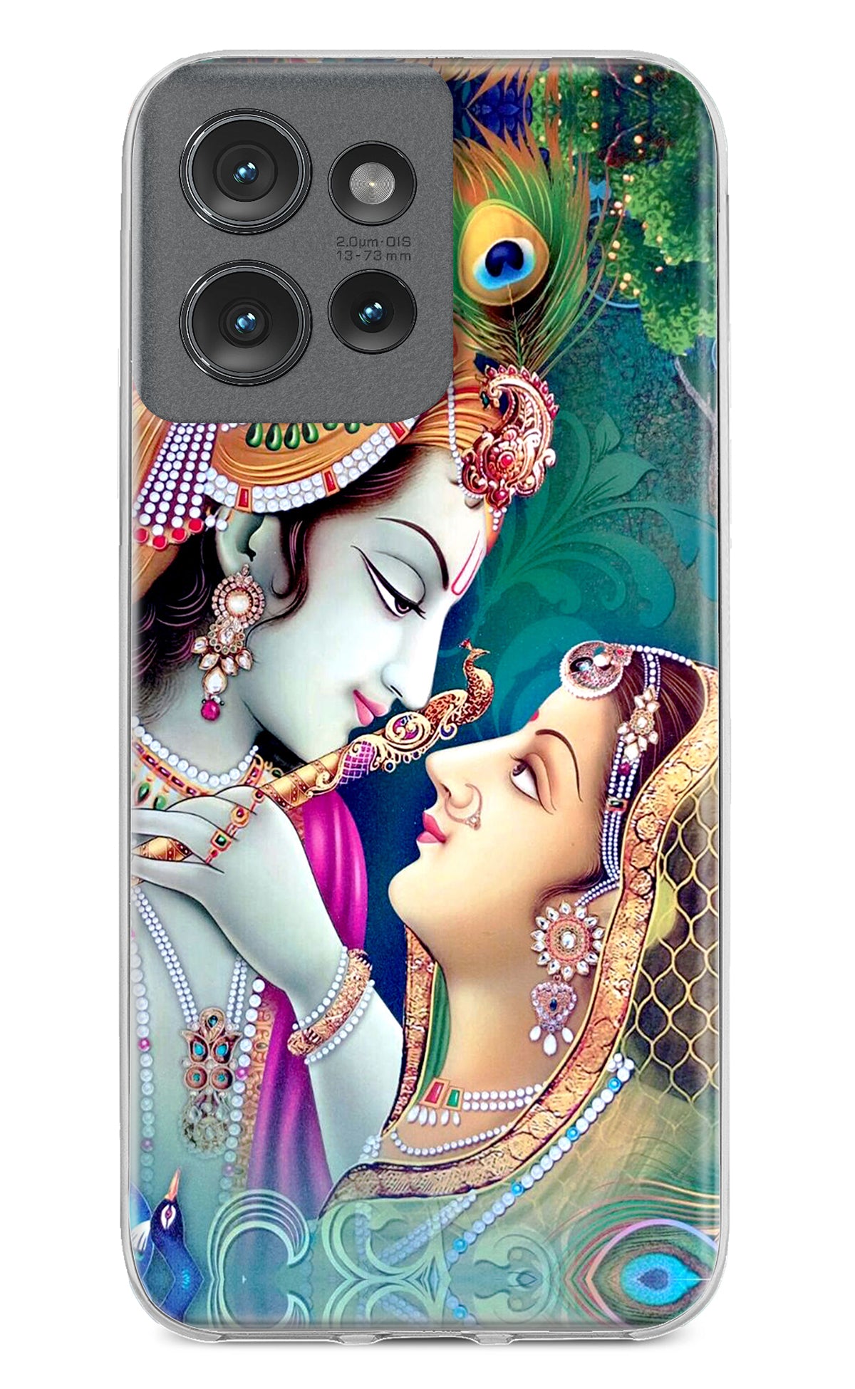 Lord Radha Krishna Moto Edge 50 Back Cover