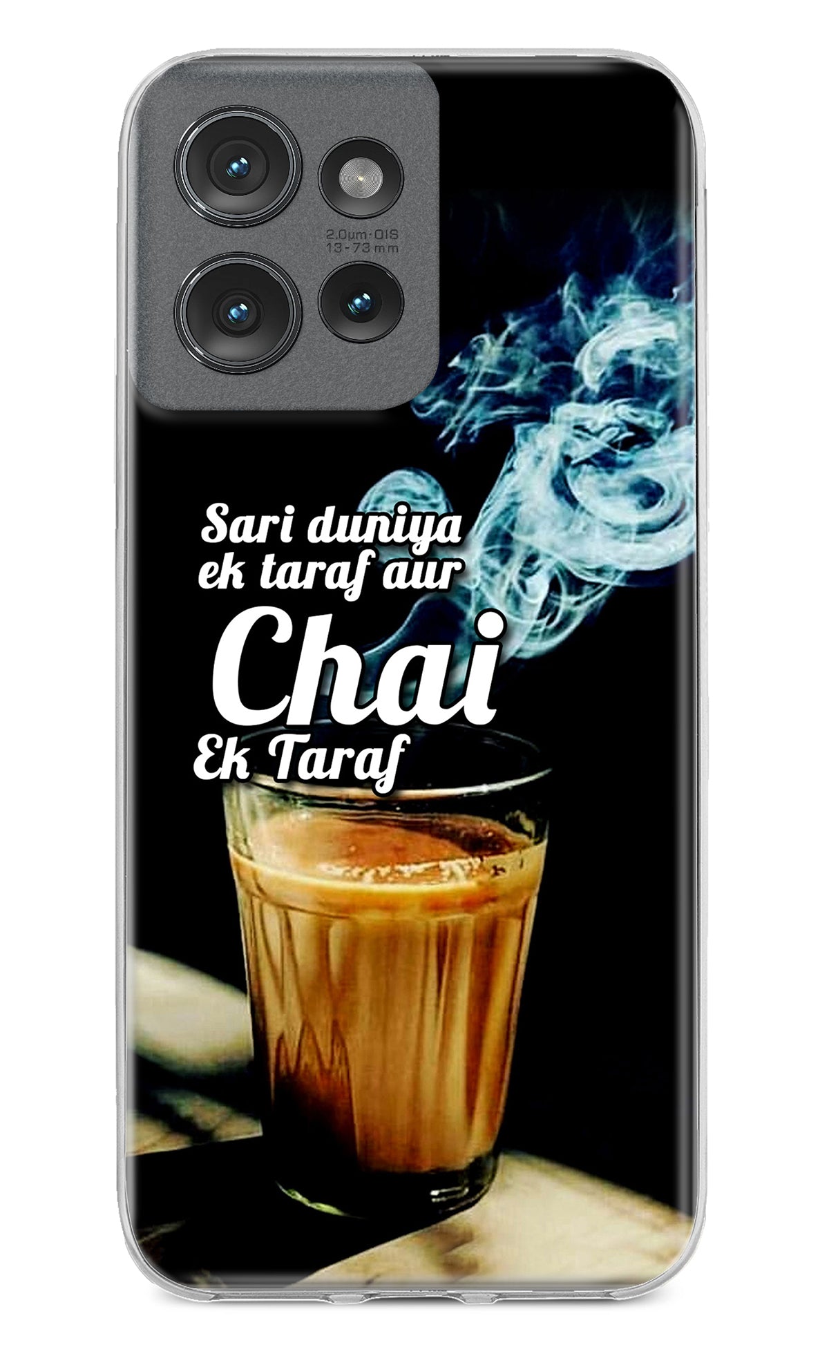 Chai Ek Taraf Quote Moto Edge 50 Back Cover