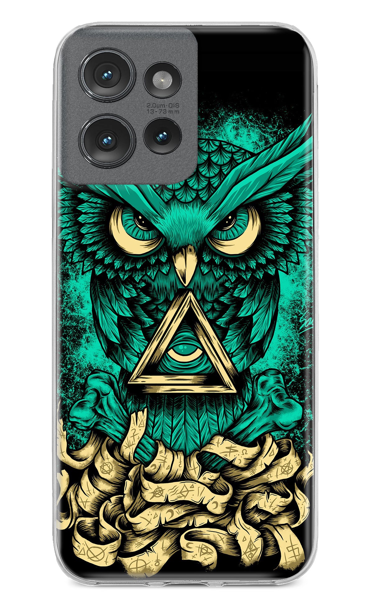 Green Owl Moto Edge 50 Back Cover