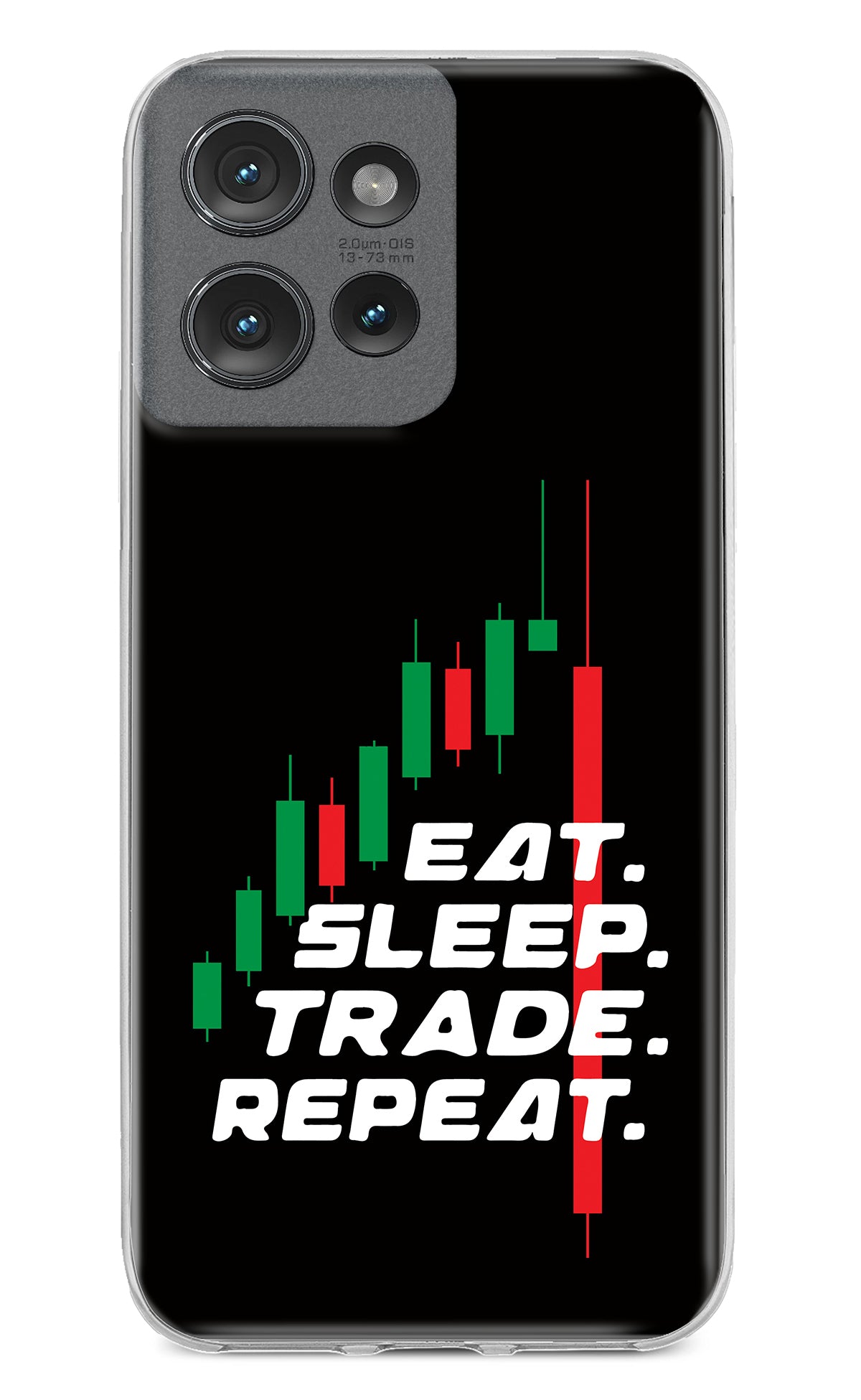 Eat Sleep Trade Repeat Moto Edge 50 Back Cover